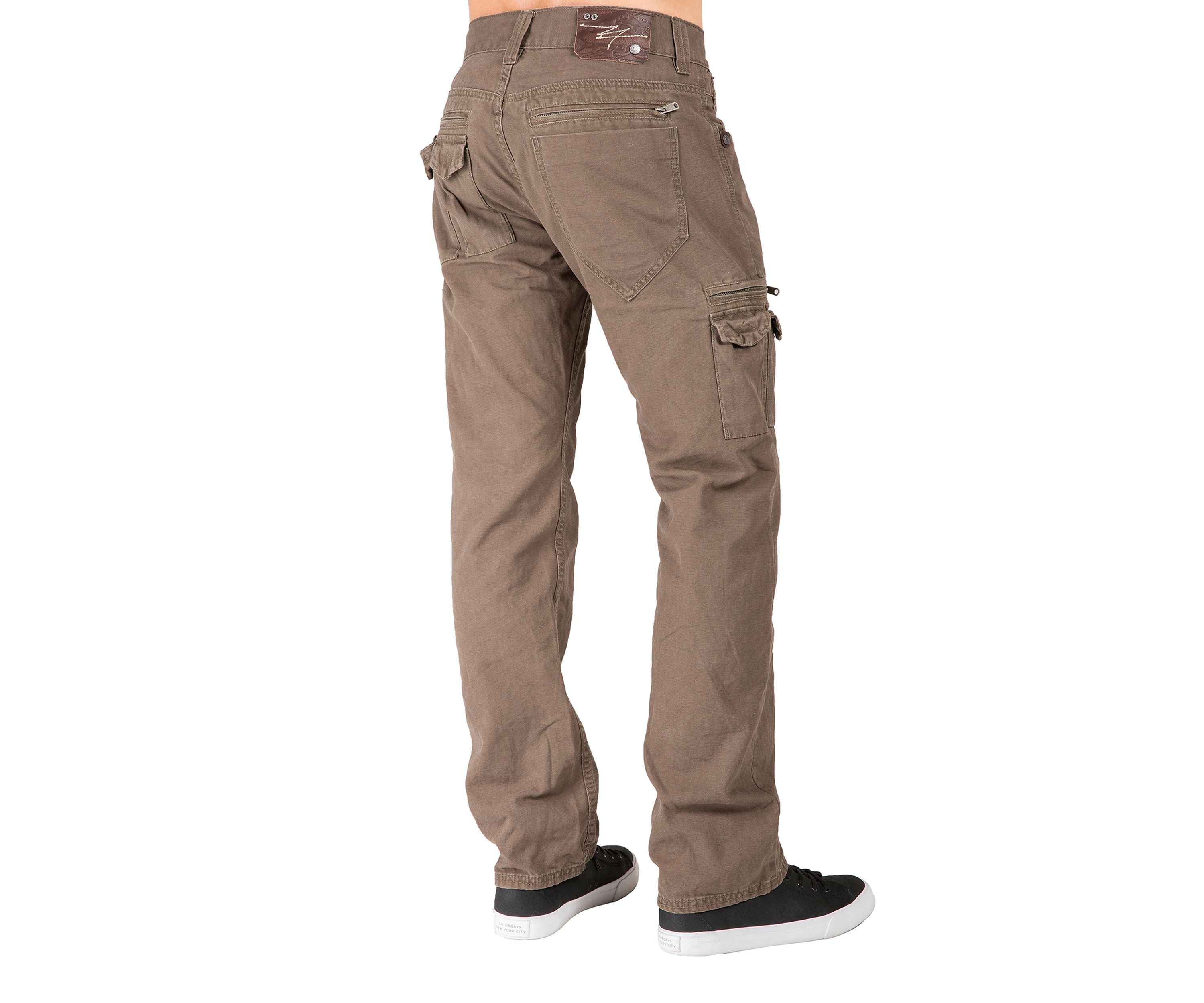 Mens Relax Straight Rusty Red Canvas Premium Jeans Utility zipper Pocket