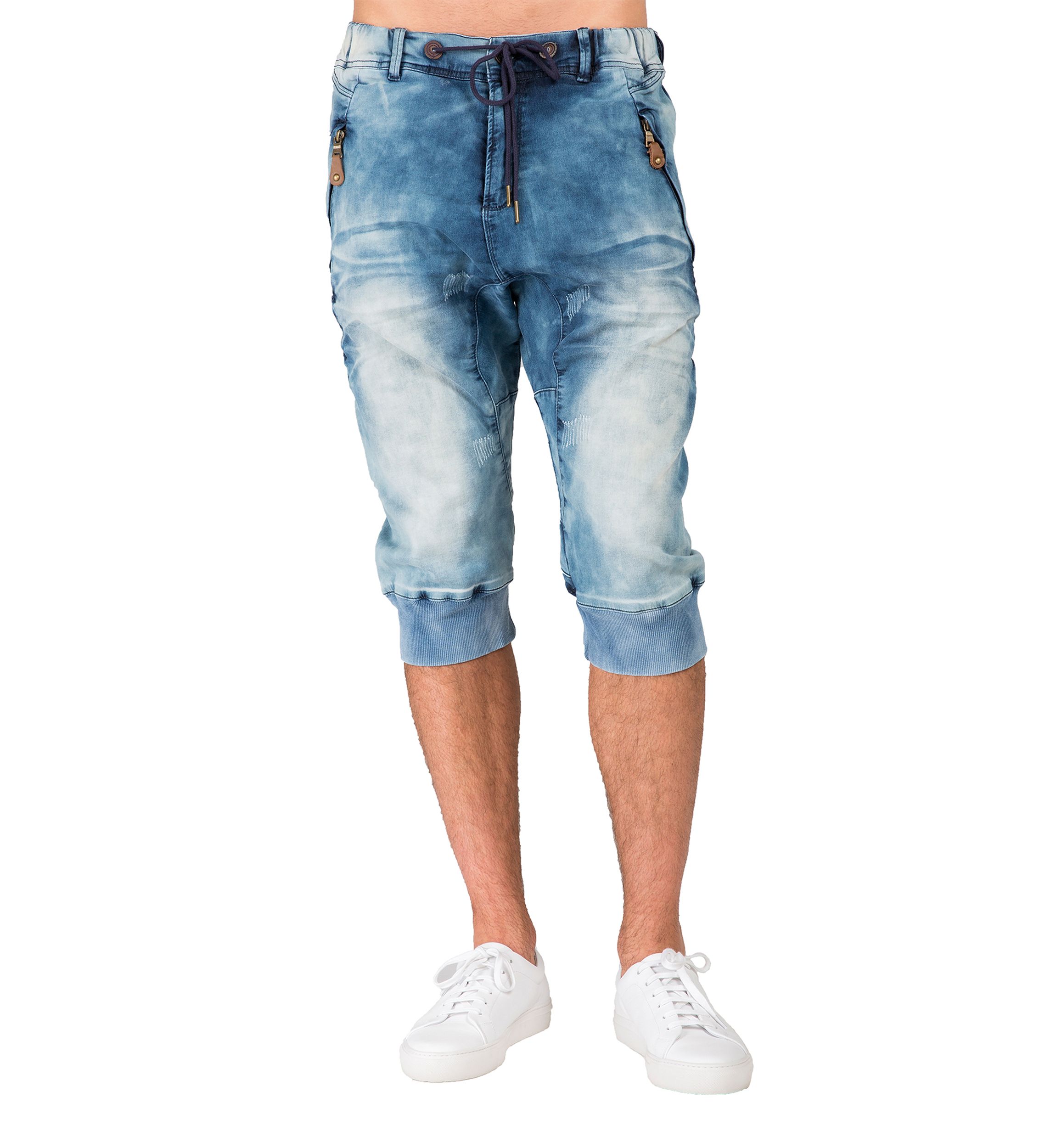 Knit Denim Joggers 