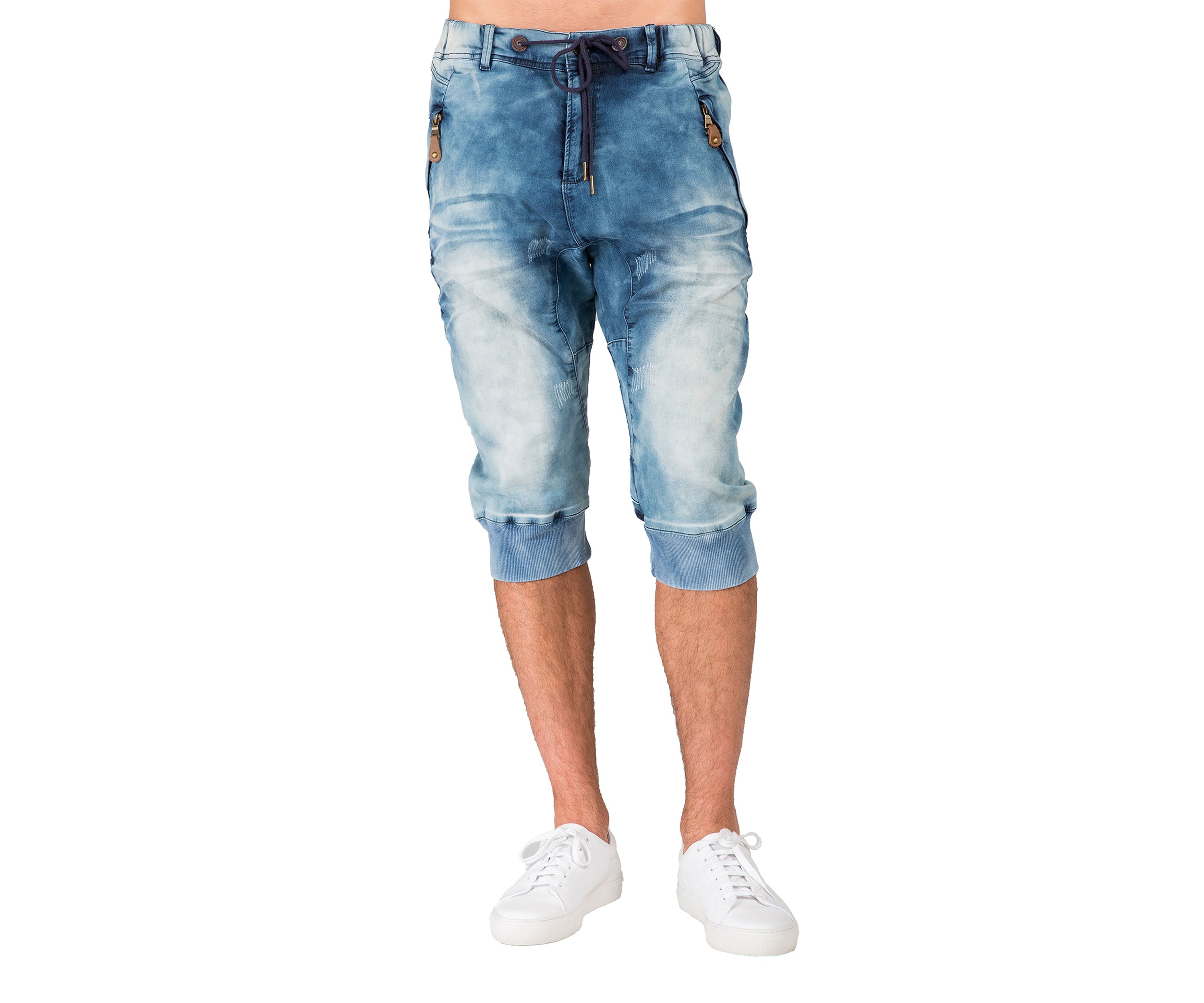 Knit Denim Joggers 