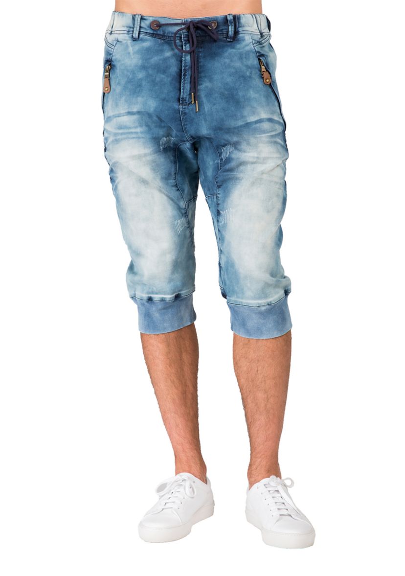 Knit Denim Joggers 