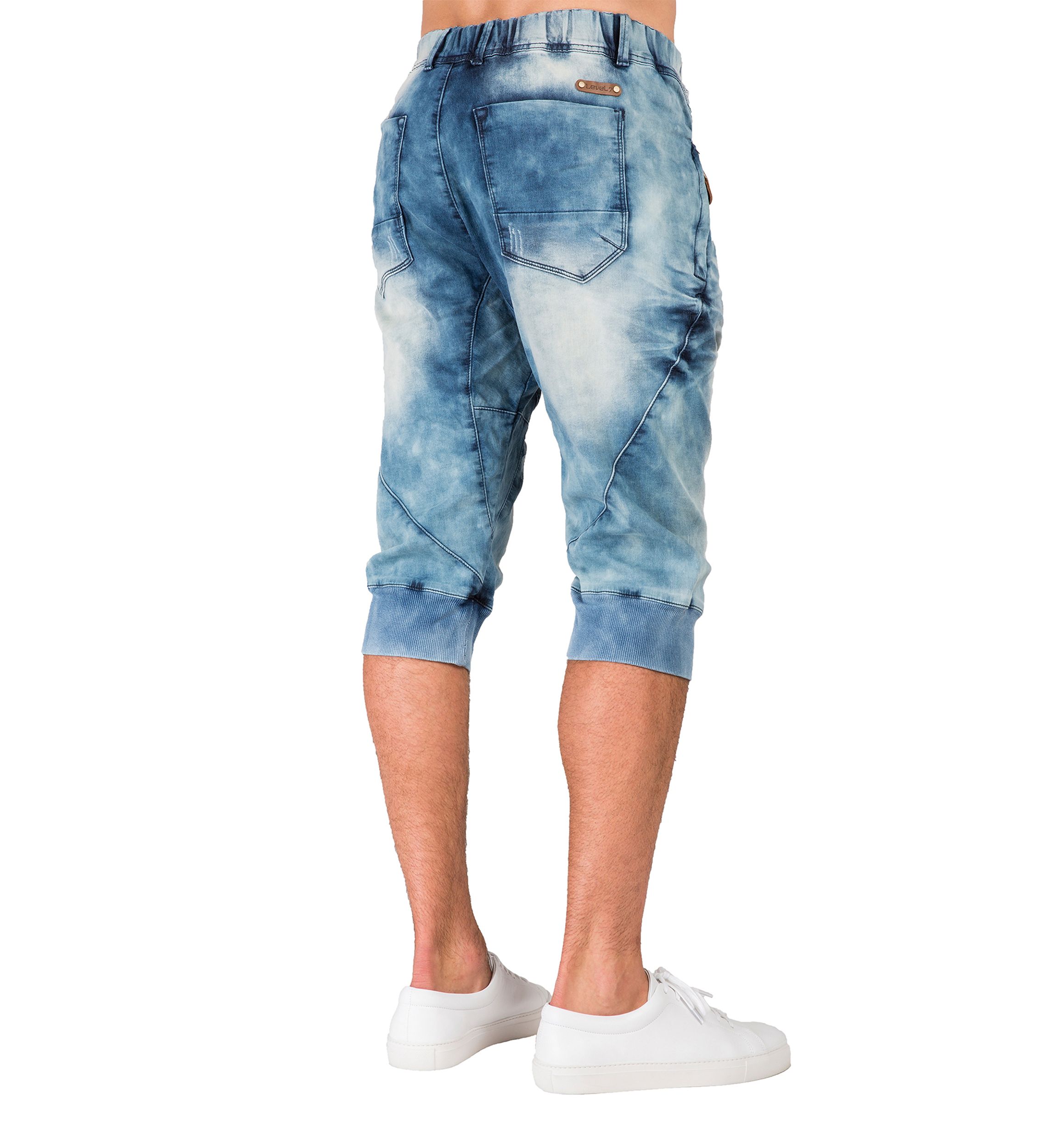 Knit Denim Joggers 