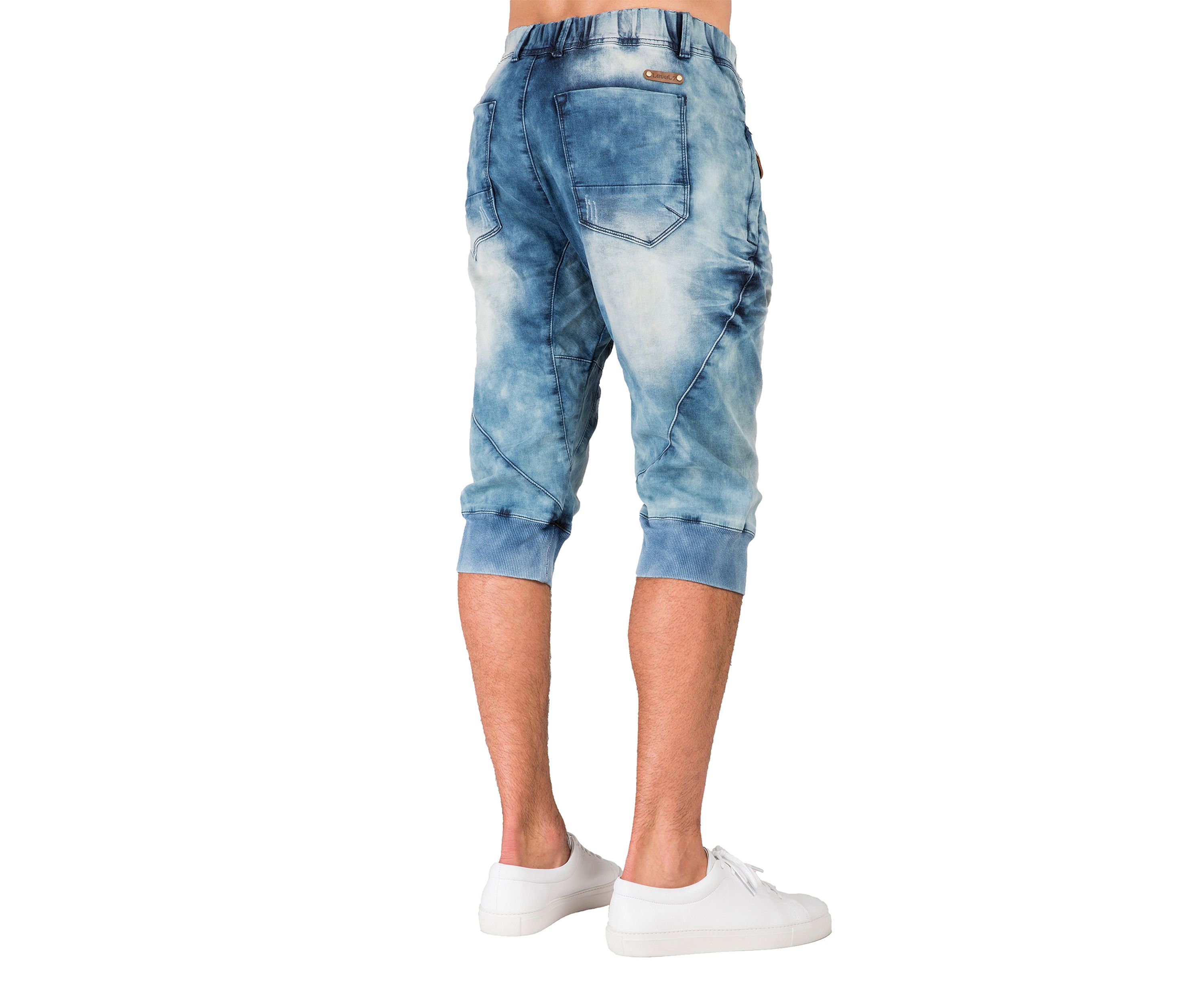 Knit Denim Joggers 