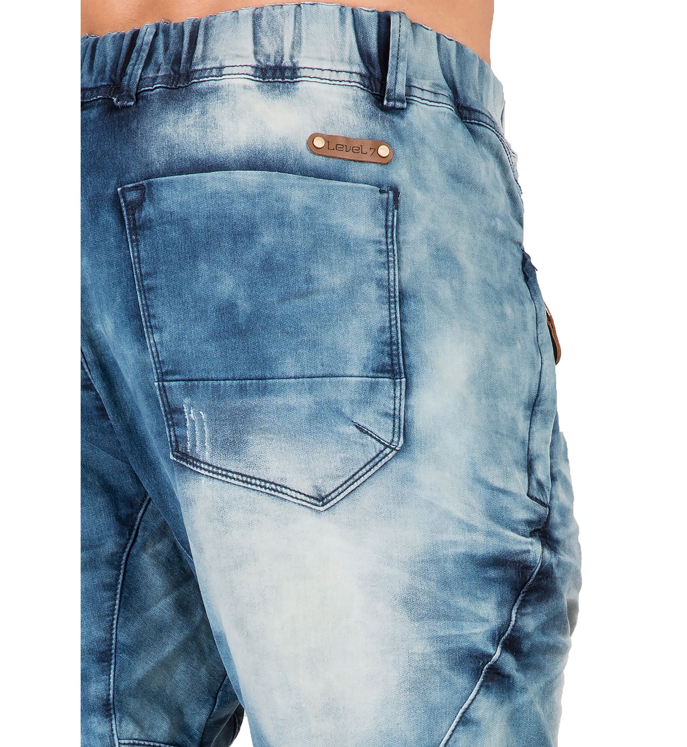 Knit Denim Joggers 