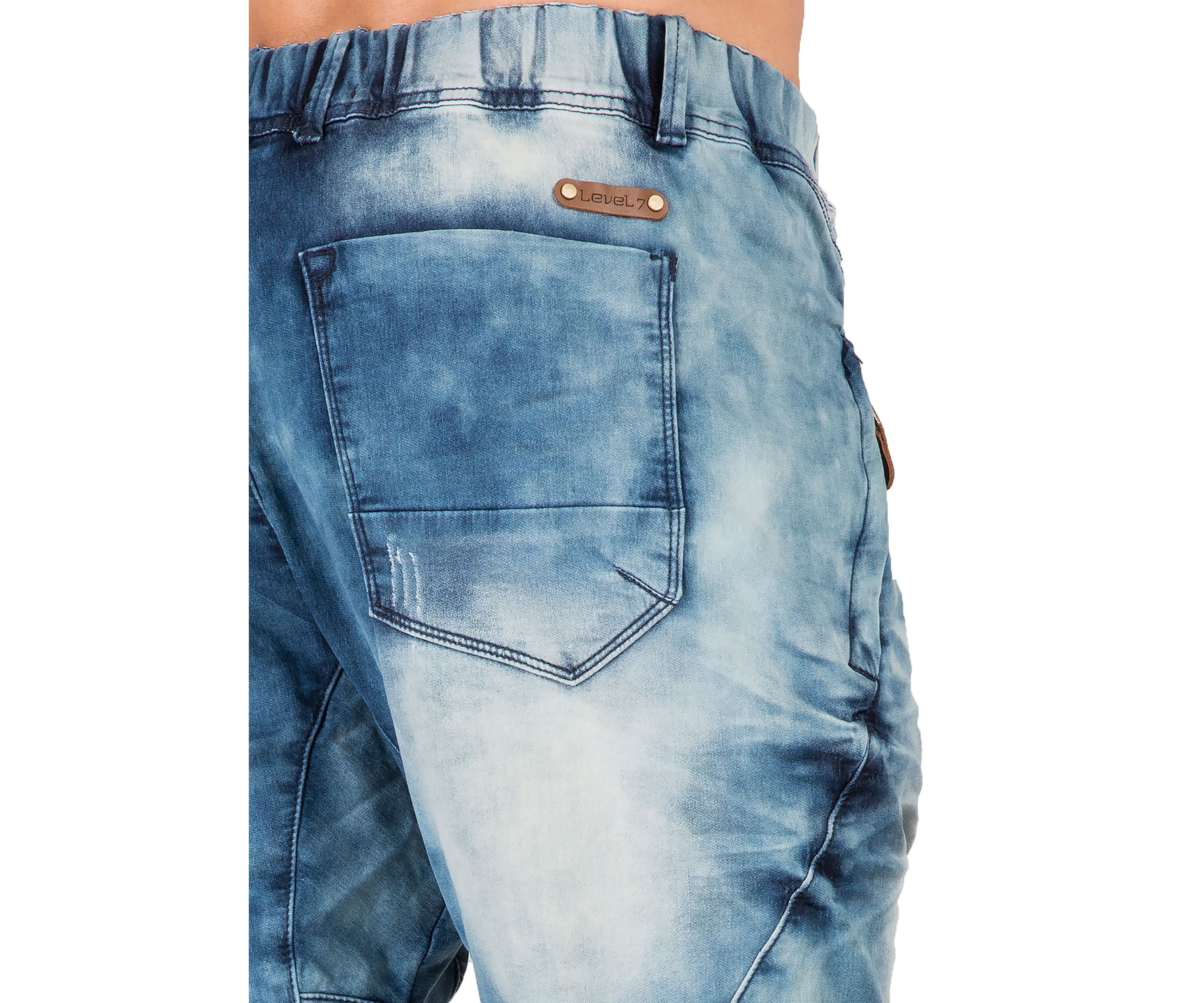 Knit Denim Joggers 