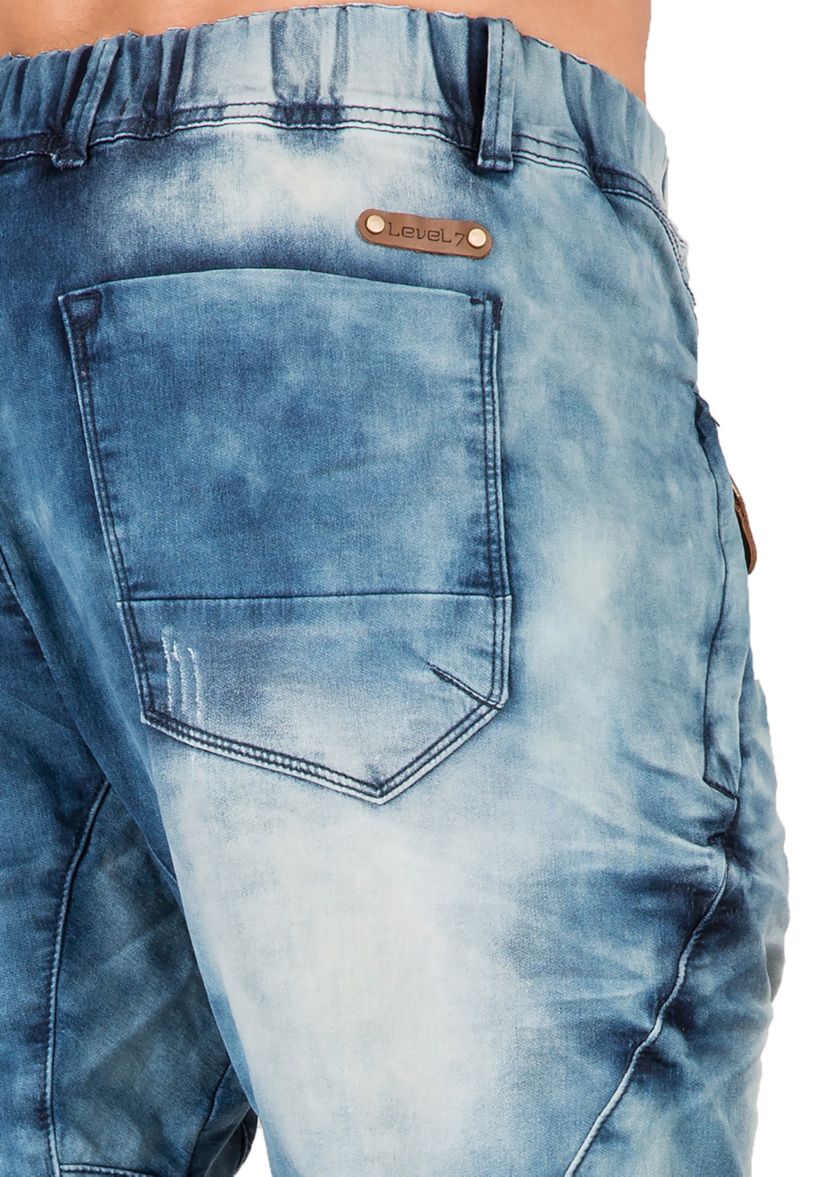 Knit Denim Joggers 