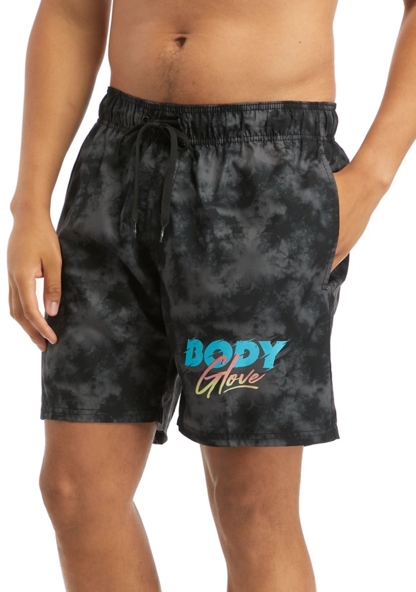 Tie Dye Logo Swim Trunks 