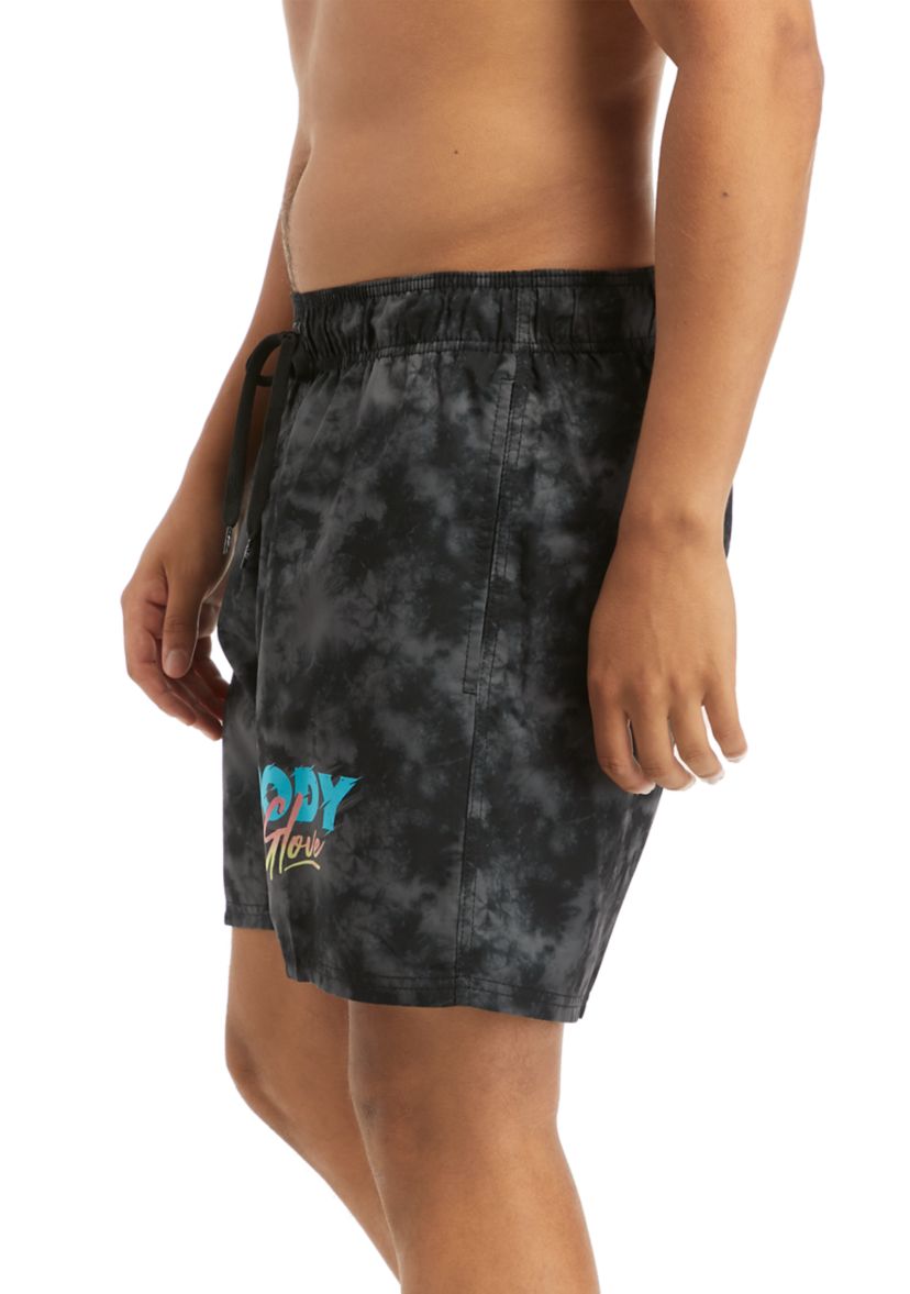 Tie Dye Logo Swim Trunks 