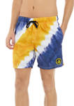 Angled Tie Dye Swim Shorts 