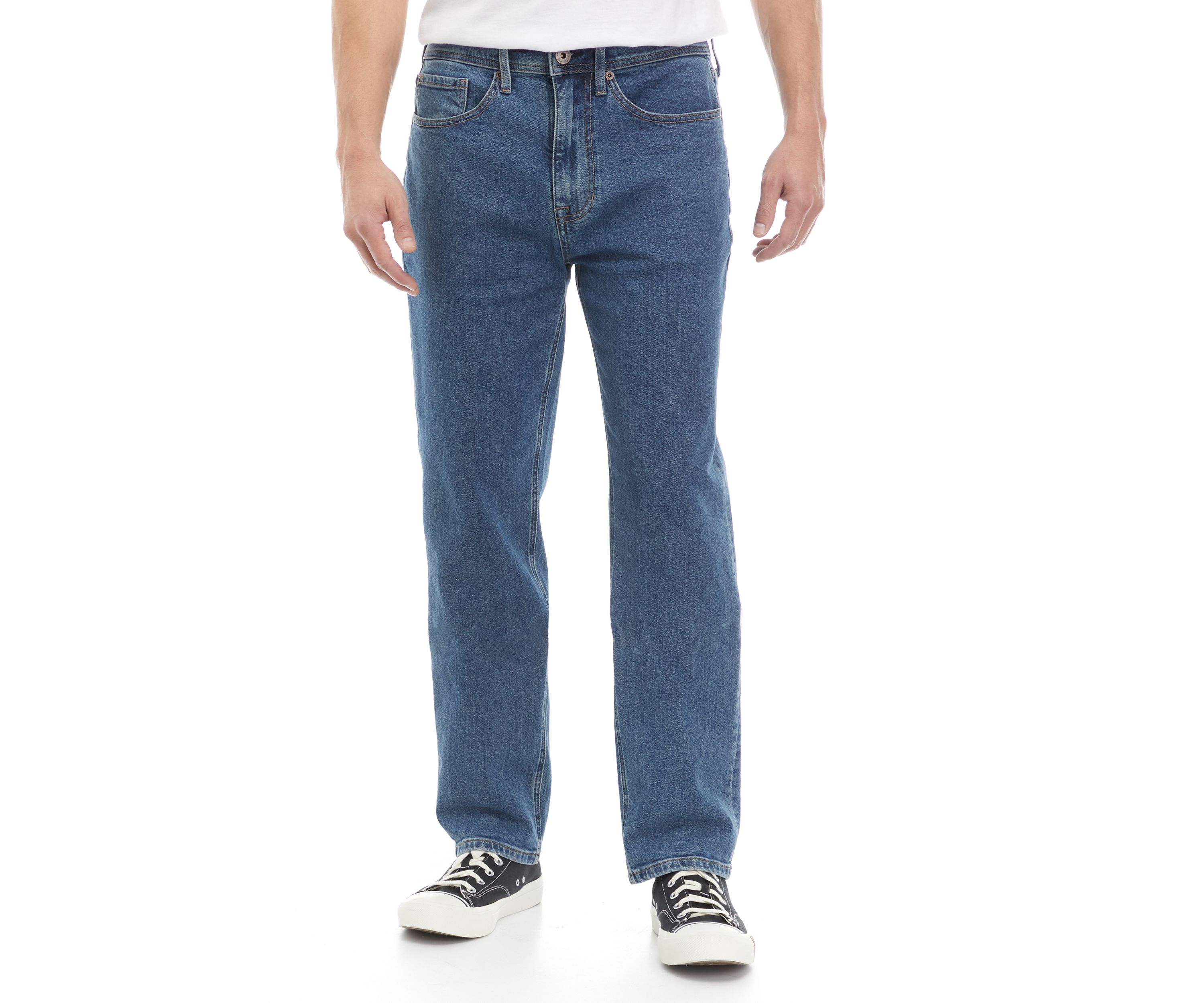 Mens Relaxed Fit Denim Jeans 