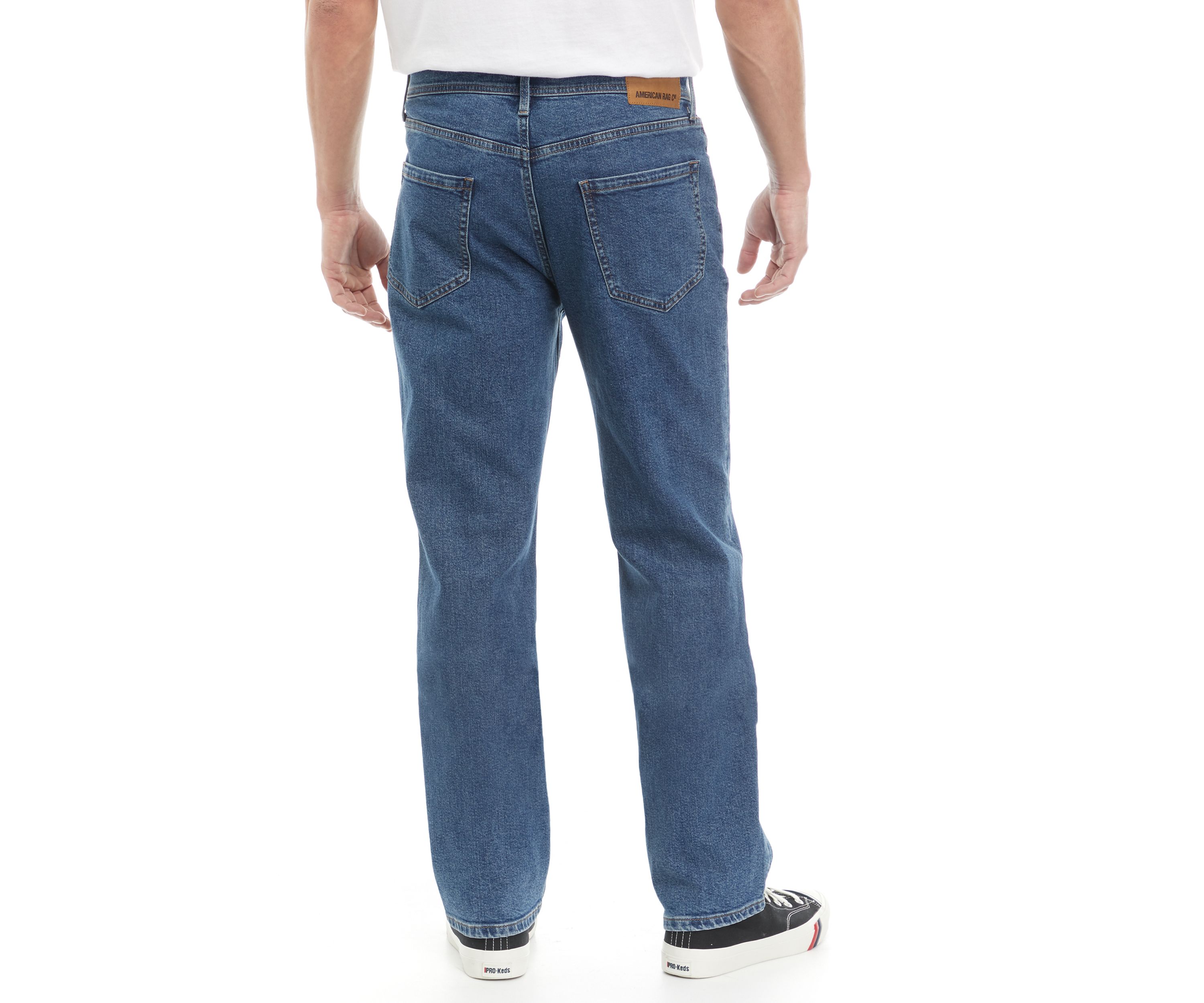 Mens Relaxed Fit Denim Jeans 
