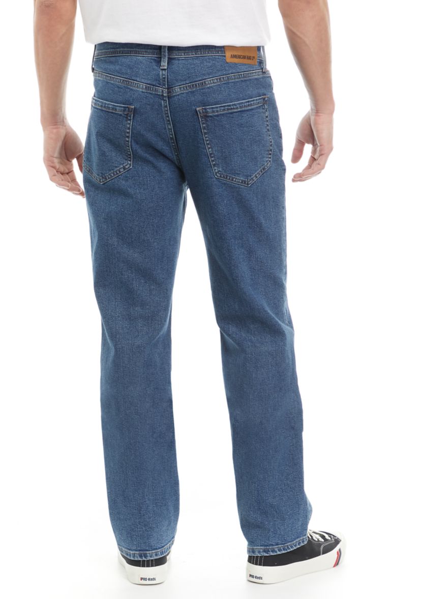 Mens Relaxed Fit Denim Jeans 
