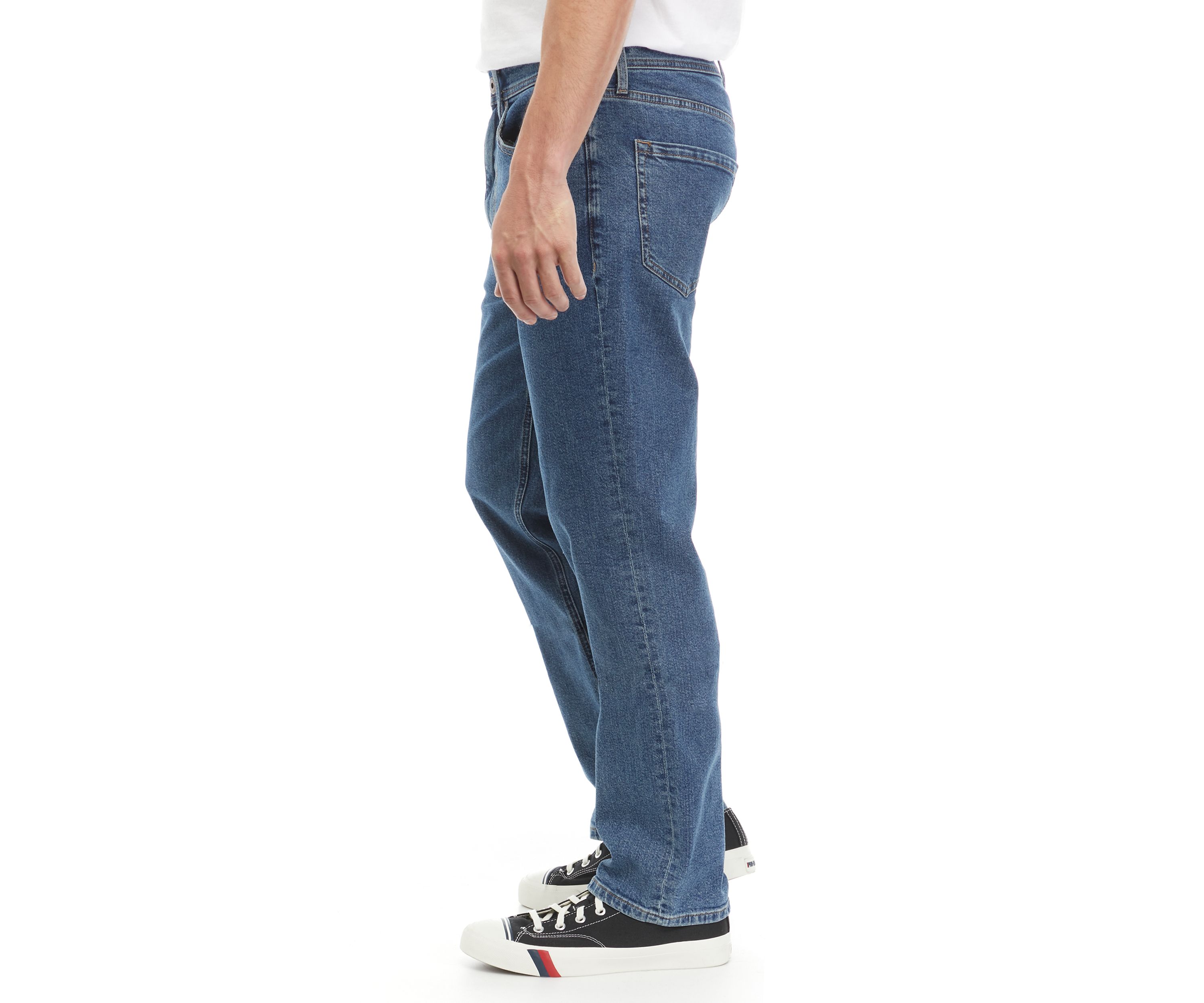 Mens Relaxed Fit Denim Jeans 