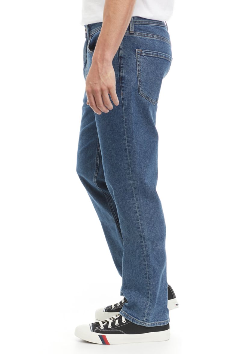 Mens Relaxed Fit Denim Jeans 