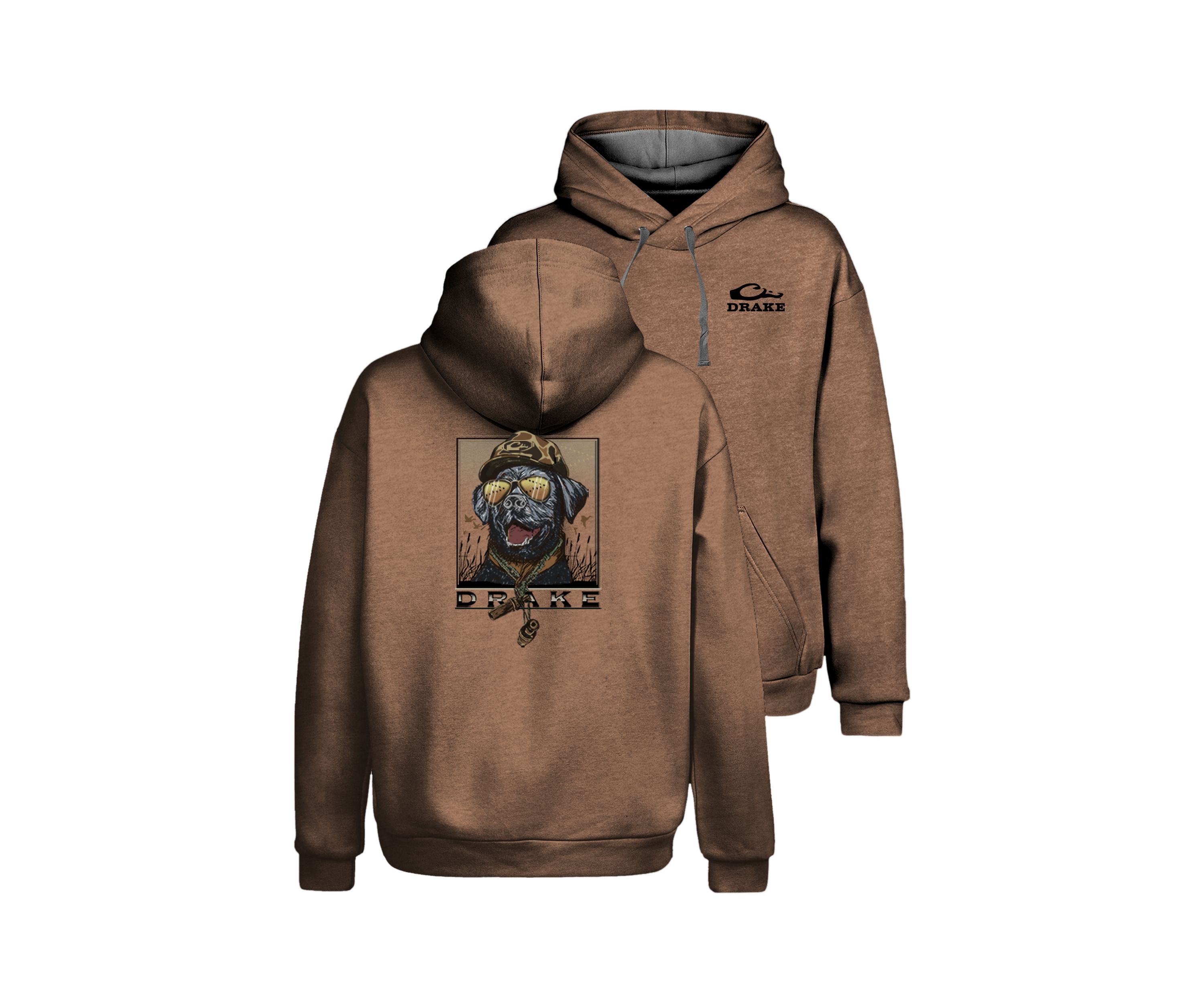 Black Lab Old School Cap Hoodie