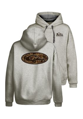 Drake Waterfowl Men's Oval Old School Logo Hoodie, 2XL