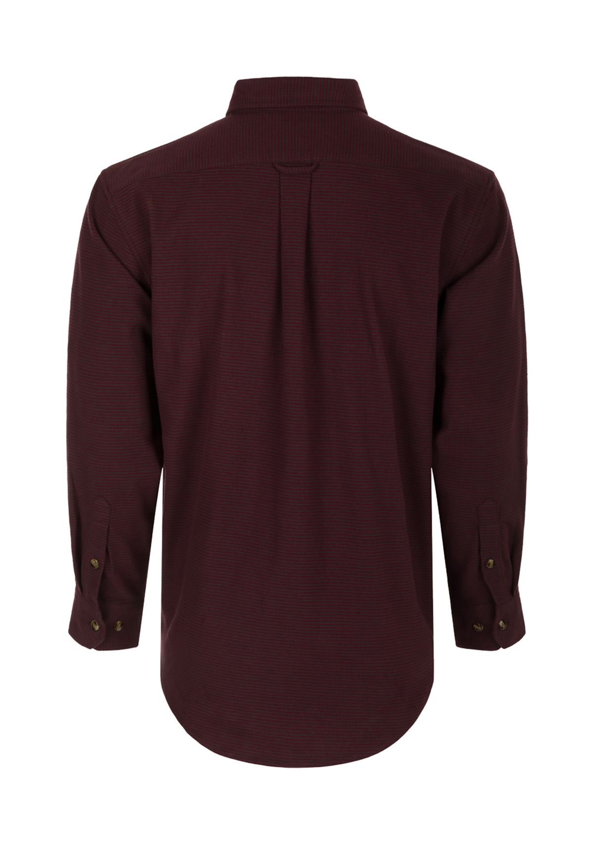 Big & Tall Houndstooth Brushed Twill Pullover 