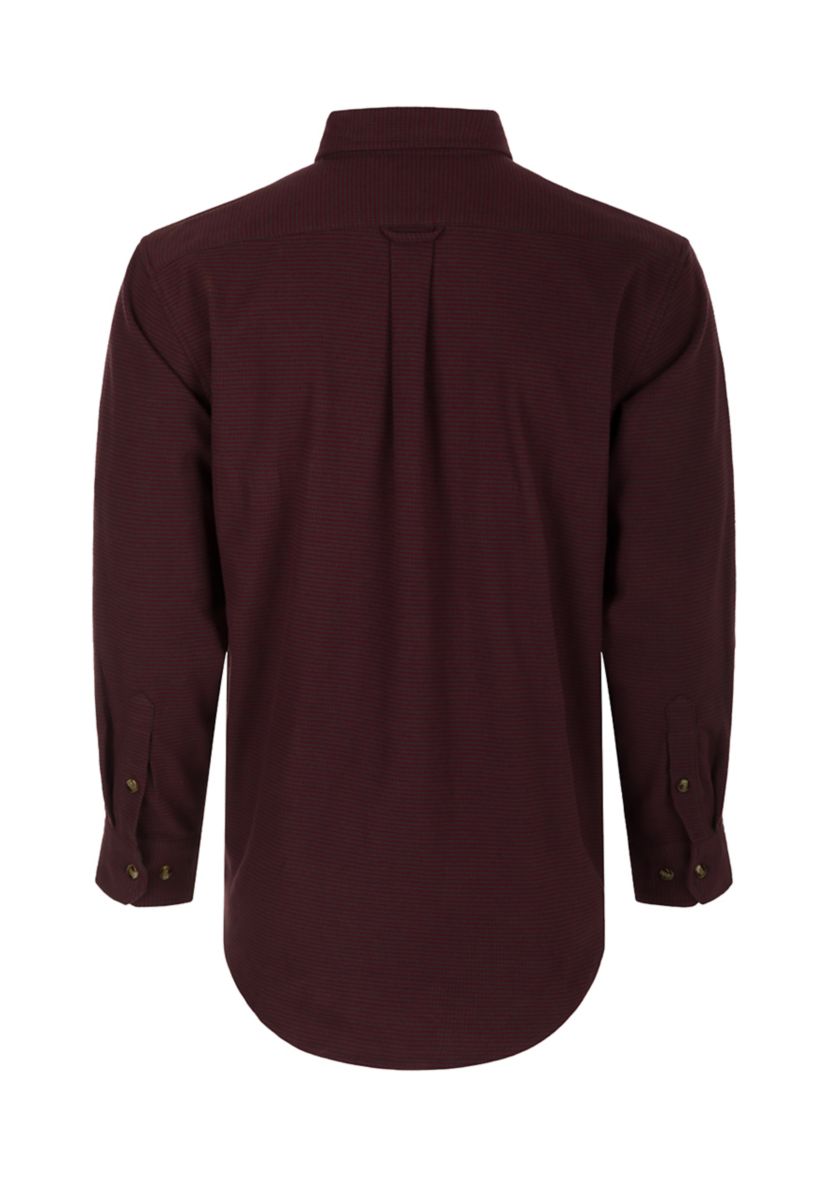 Big & Tall Houndstooth Brushed Twill Pullover 