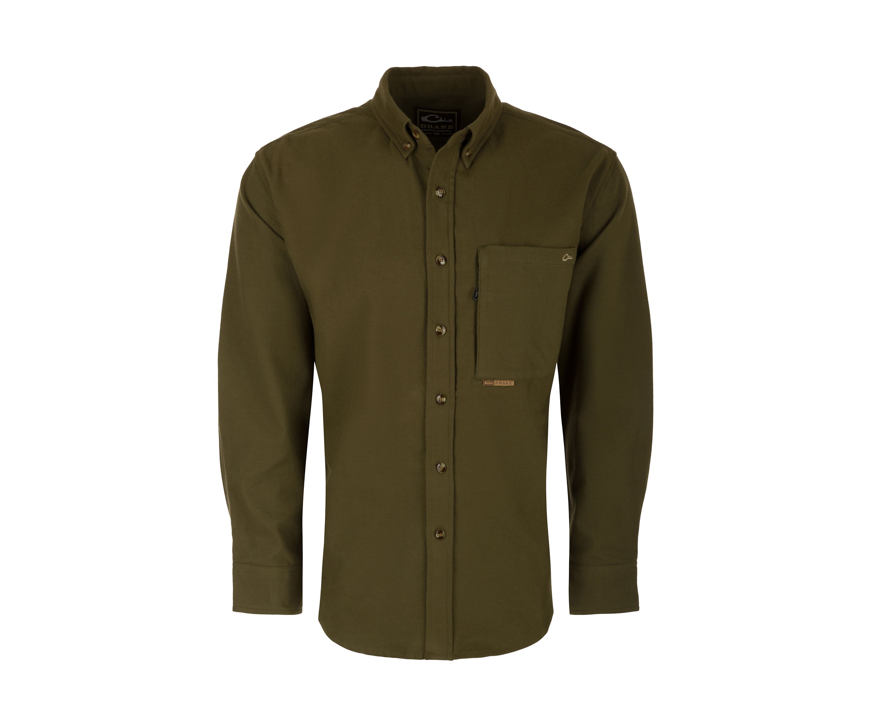Autumn Brushed Twill Long Solid Sleeve Shirt