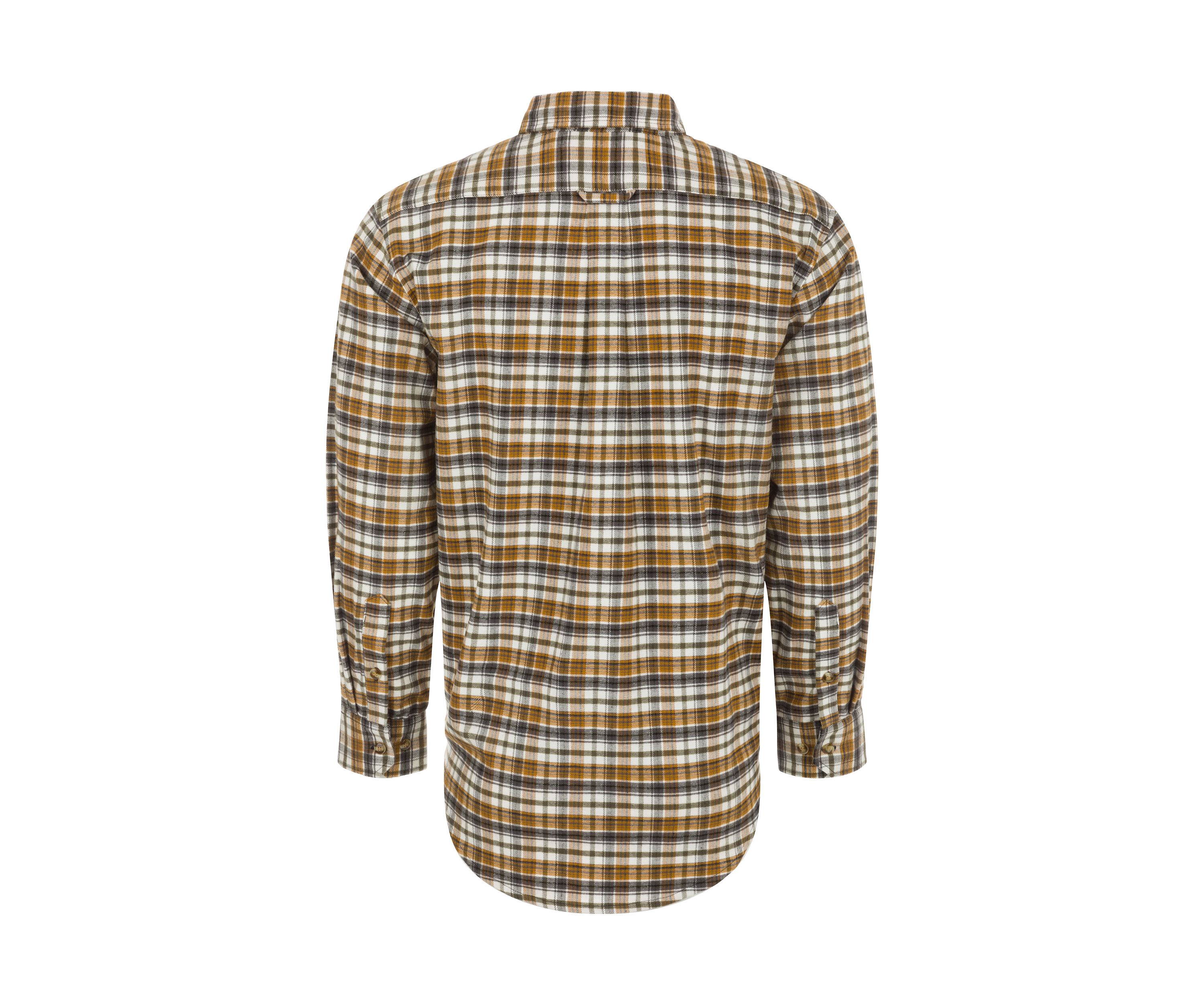 Mens Autumn Brushed Twill Plaid Button Down Long Sleeve Shirt