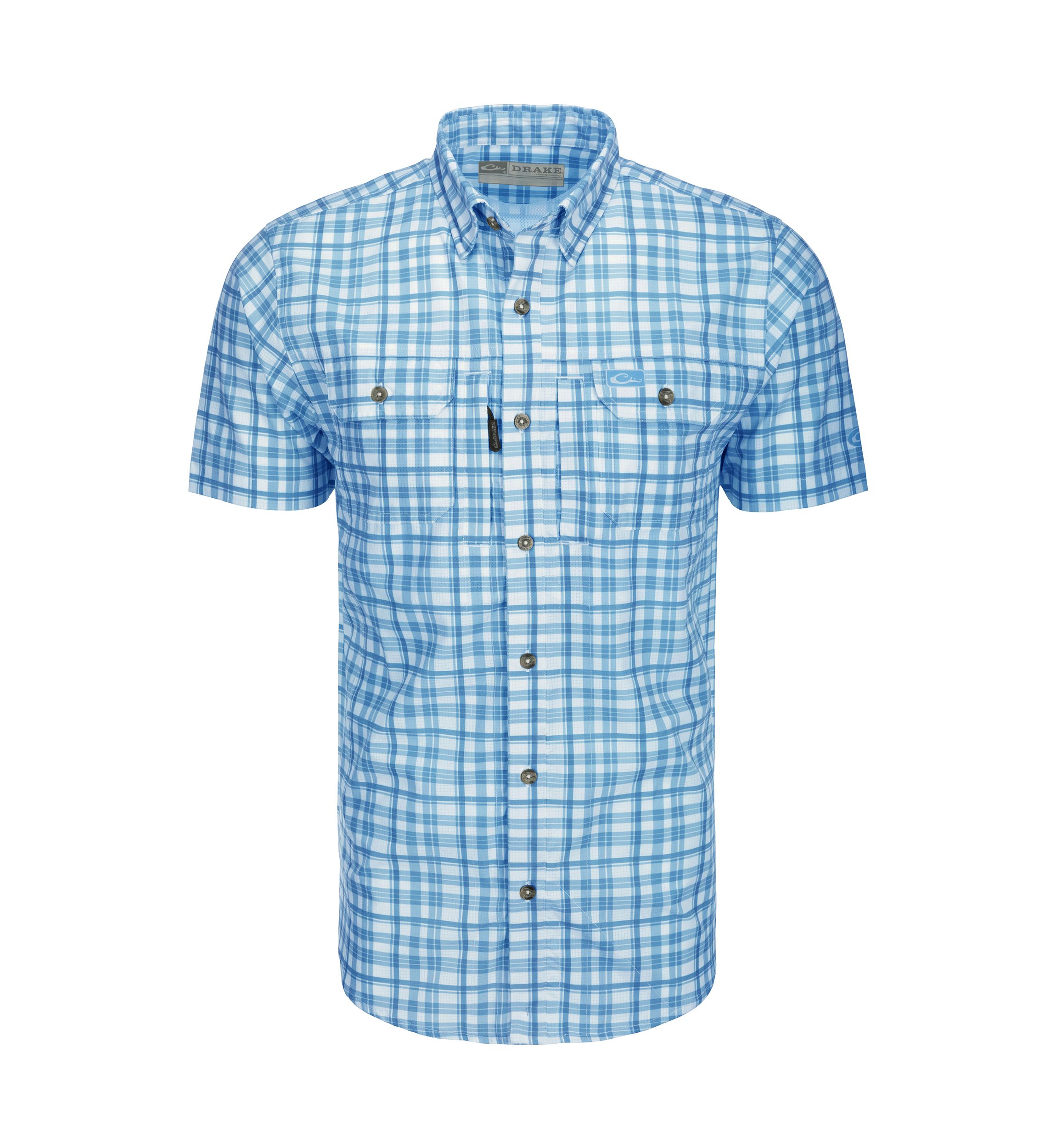 Mens Hunter Creek Windowpane Plaid Shirt