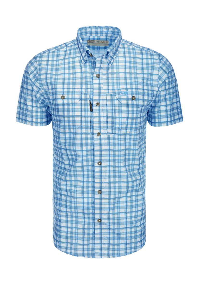 Mens Hunter Creek Windowpane Plaid Shirt