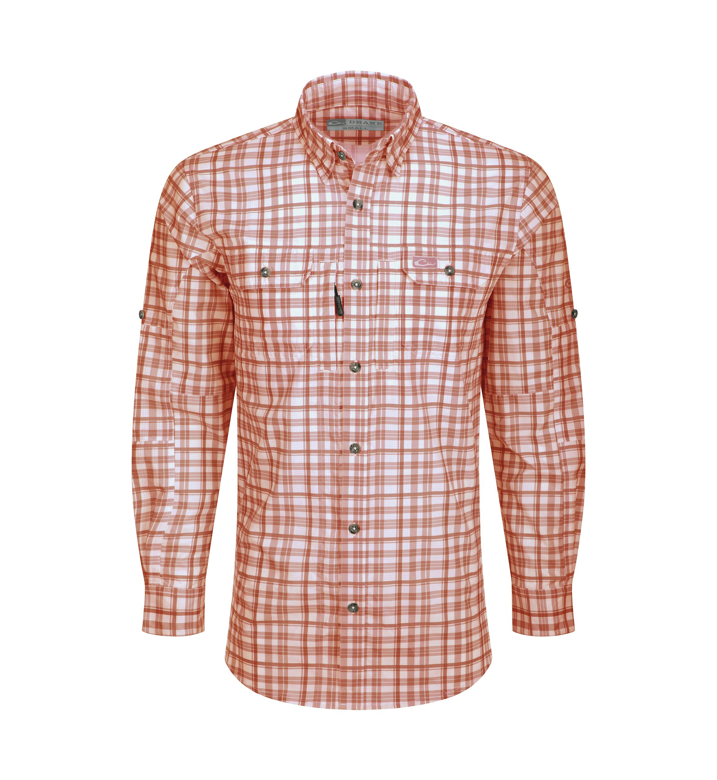 Mens Hunter Creek Windowpane Plaid Shirt