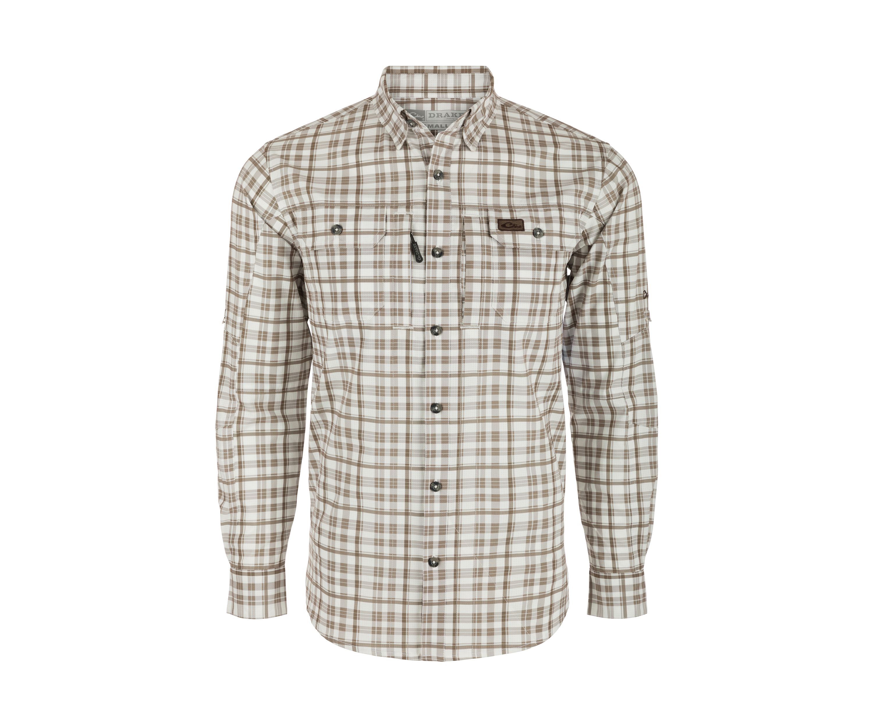 Mens Hunter Creek Windowpane Plaid Shirt 