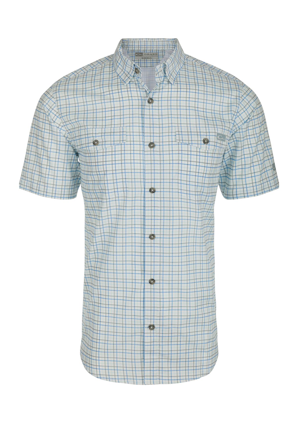 Mens Frat Button Down Short Sleeve Tattersall Shirt