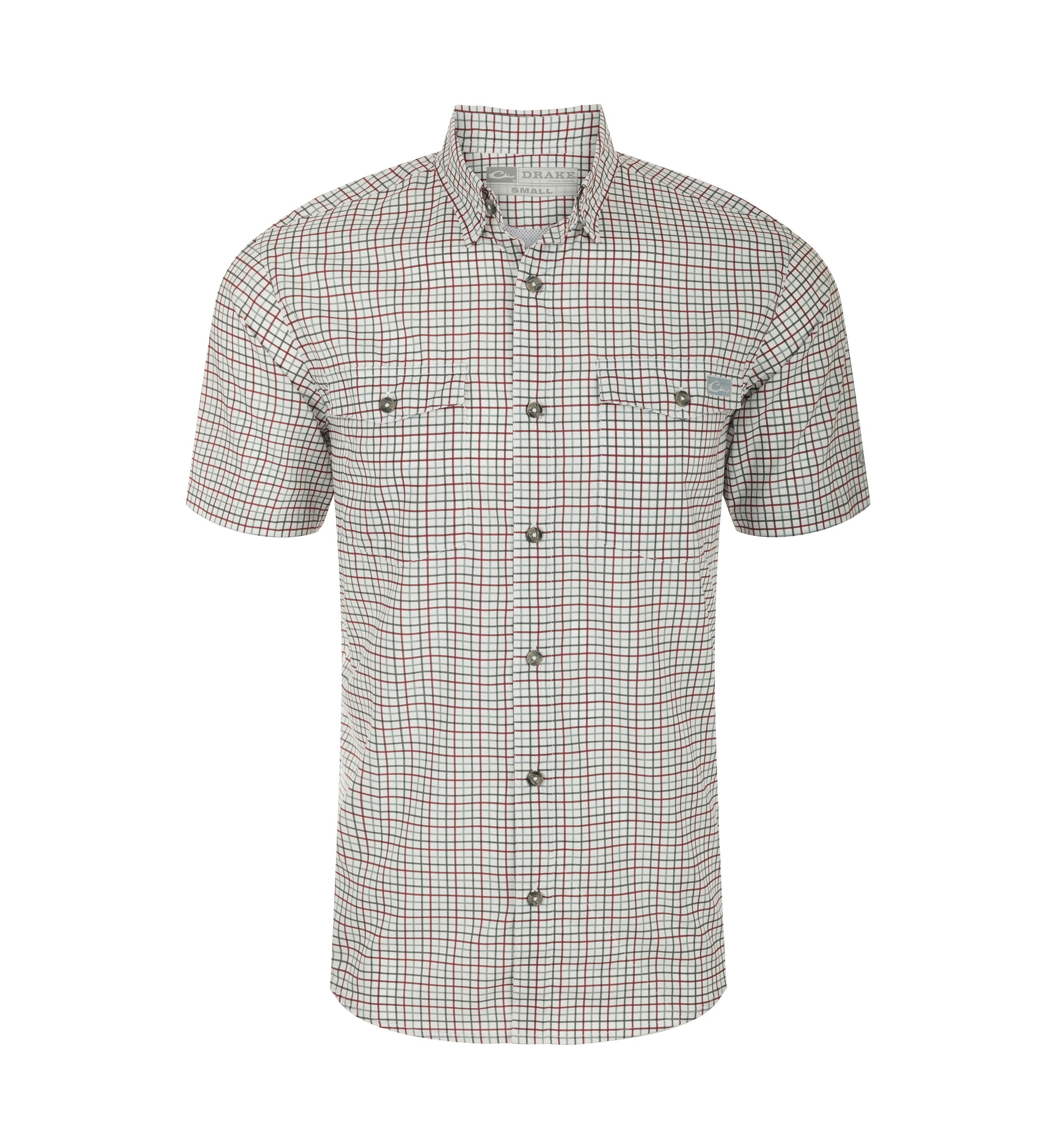 Mens Frat Tattersall Button Down Short Sleeve Shirt