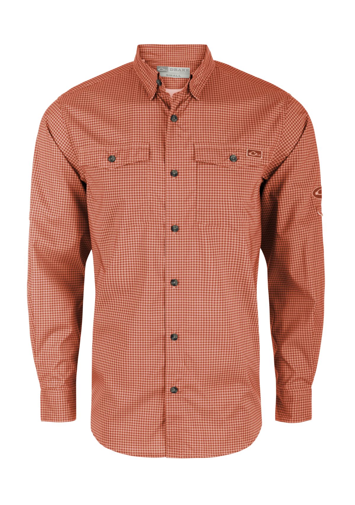 Frat Gingham Check Button-Down Long Sleeve Shirt