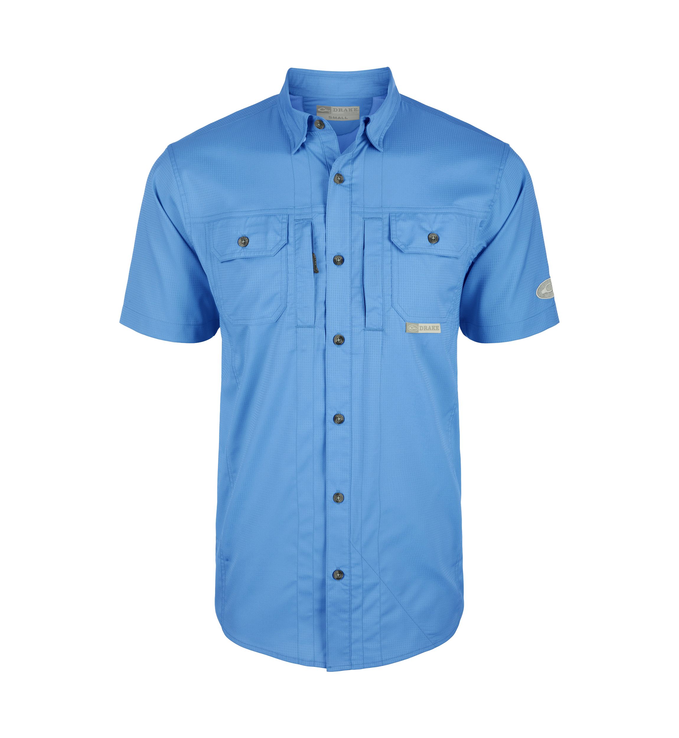 Wingshooter Trey Solid Dobby Button-Down Short Sleeve Shirt