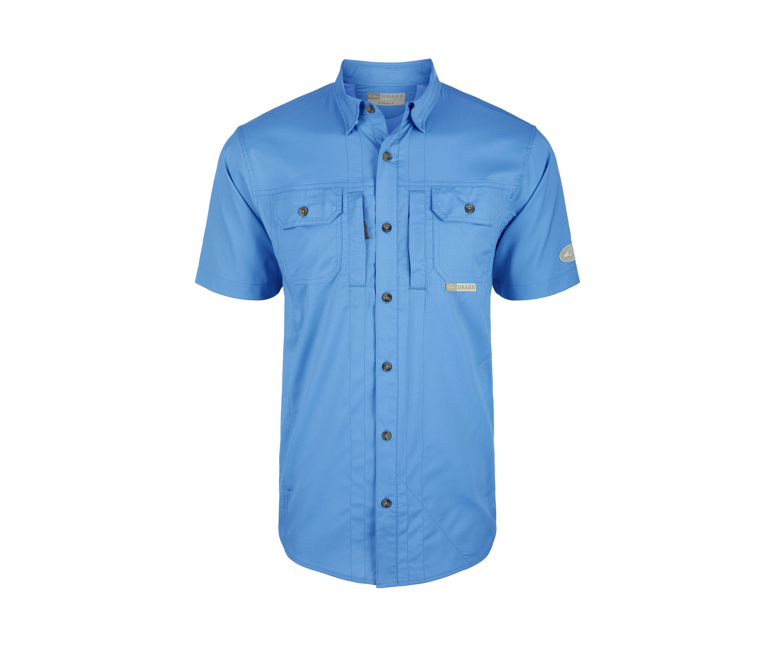 Wingshooter Trey Solid Dobby Button-Down Short Sleeve Shirt
