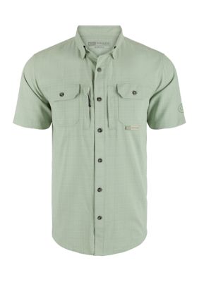 Drake Waterfowl Men's Wingshooter Trey Cross Hatch Short Sleeve Shirt ...