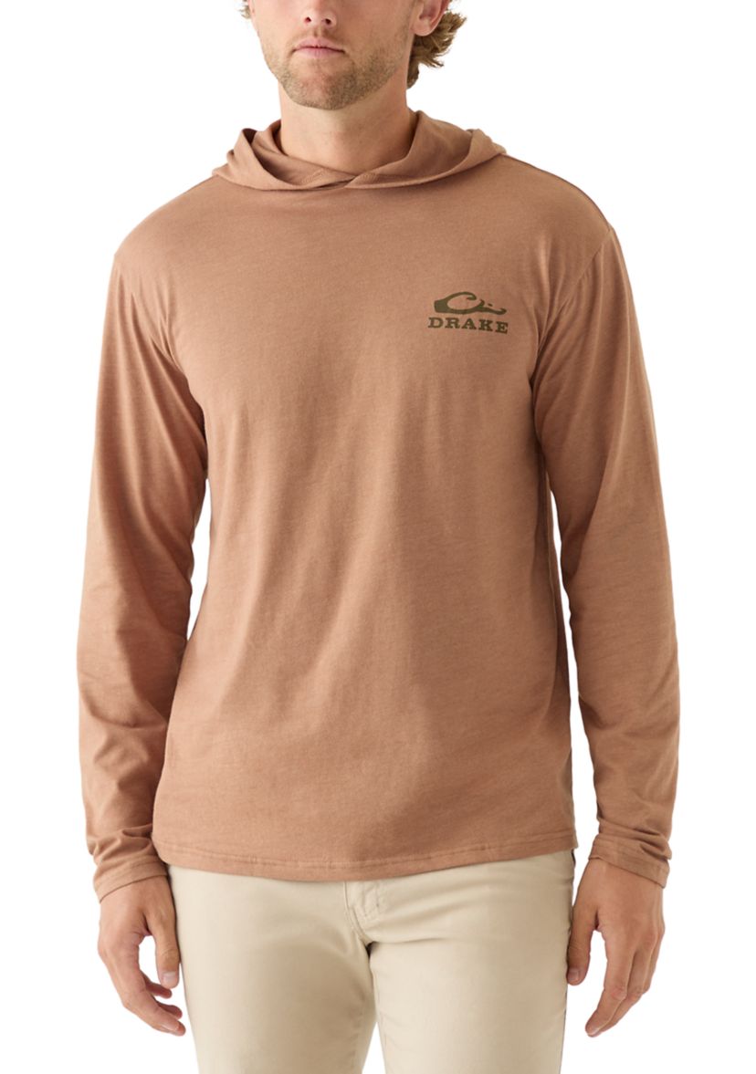 Mens Old School Lab Long Sleeve Graphic Hoodie T-Shirt