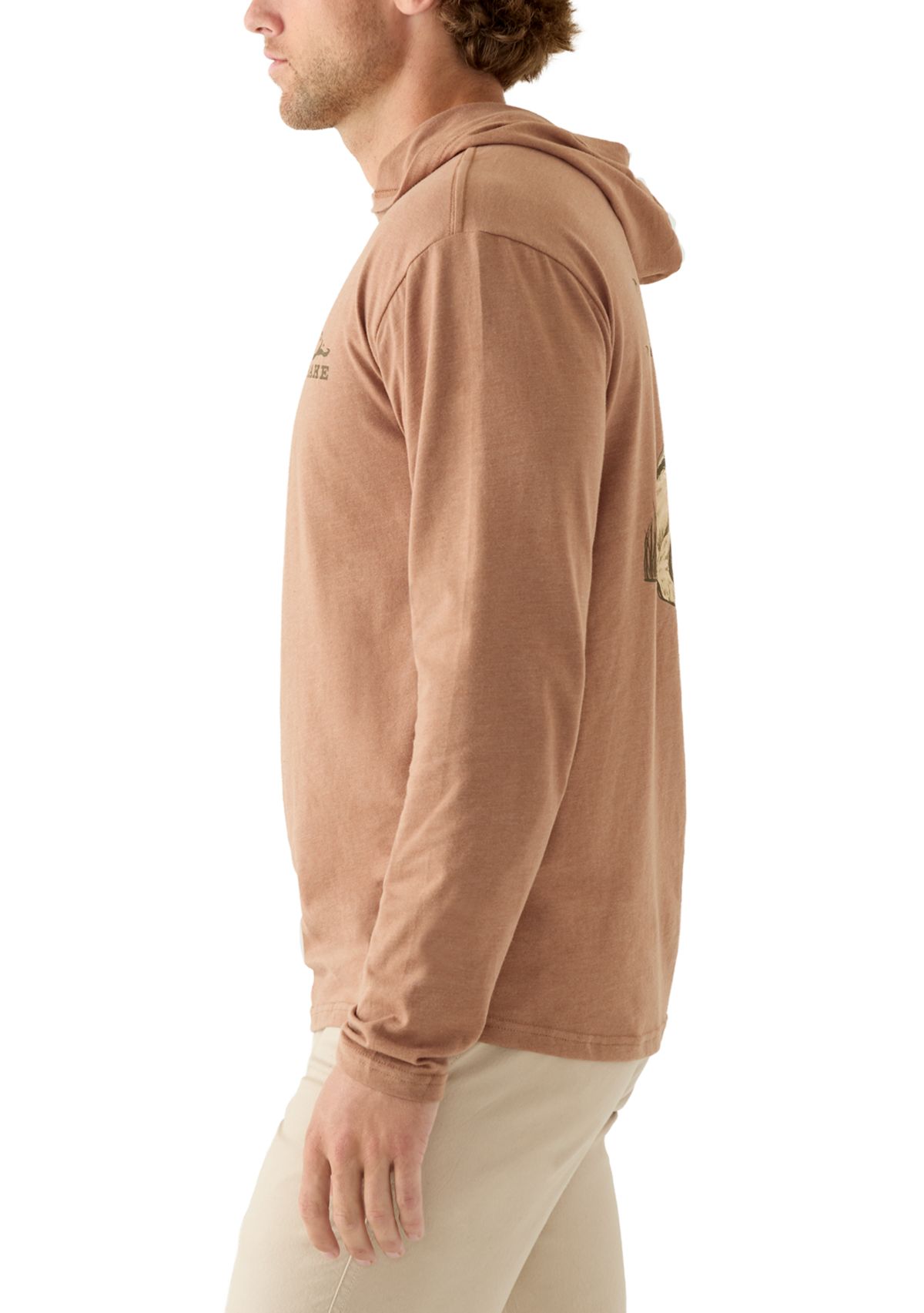 Mens Old School Lab Long Sleeve Graphic Hoodie T-Shirt