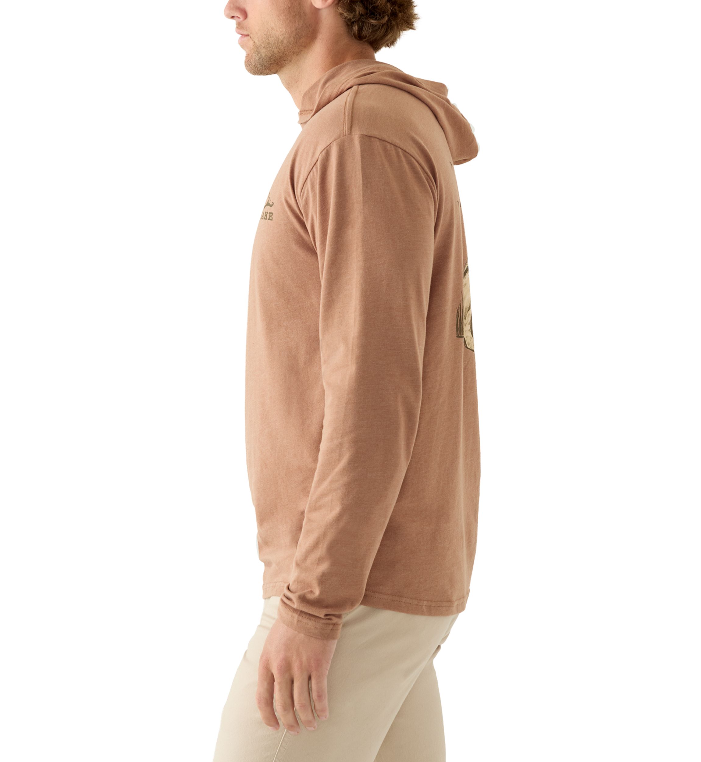 Mens Old School Lab Long Sleeve Graphic Hoodie T-Shirt