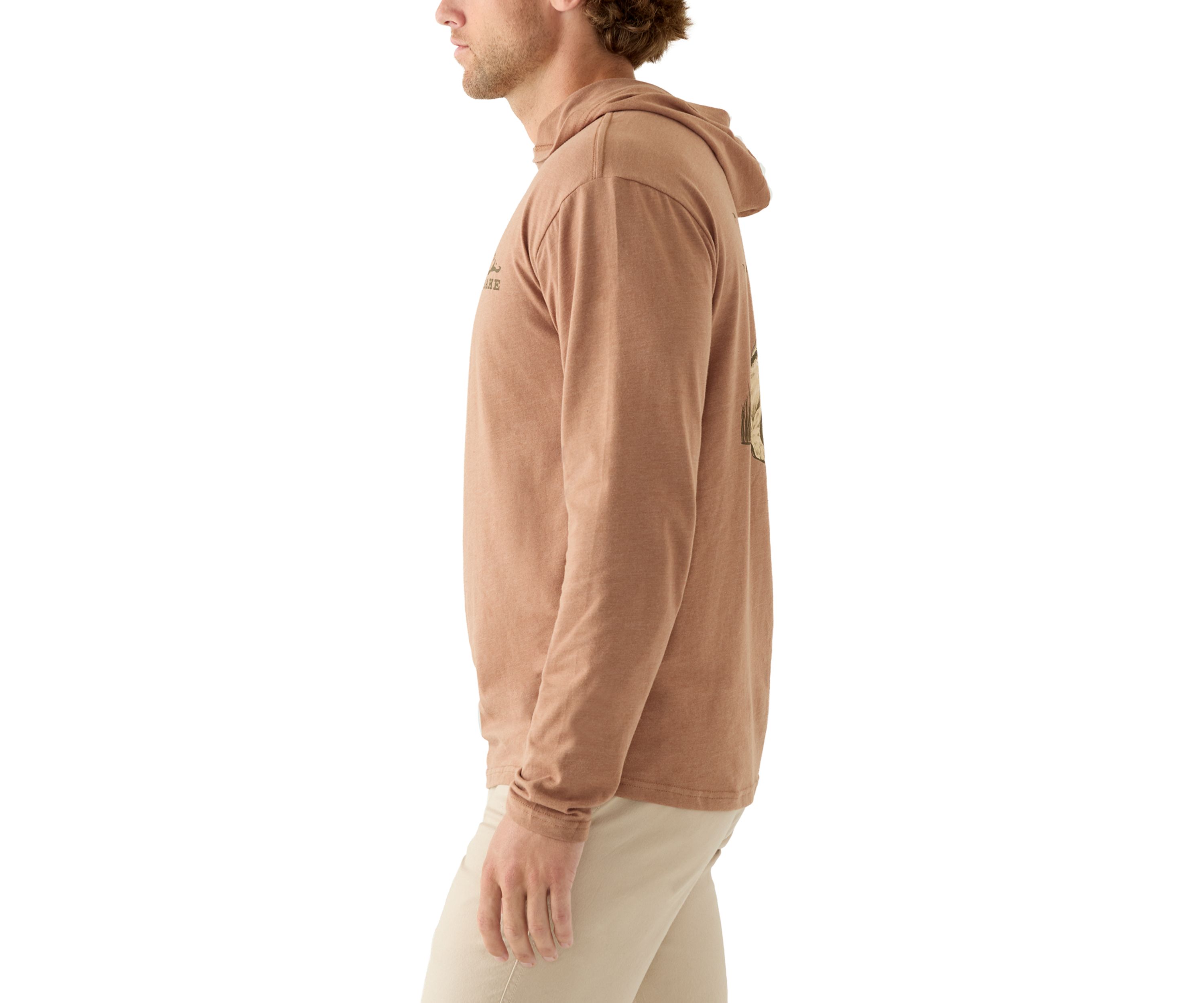 Mens Old School Lab Long Sleeve Graphic Hoodie T-Shirt