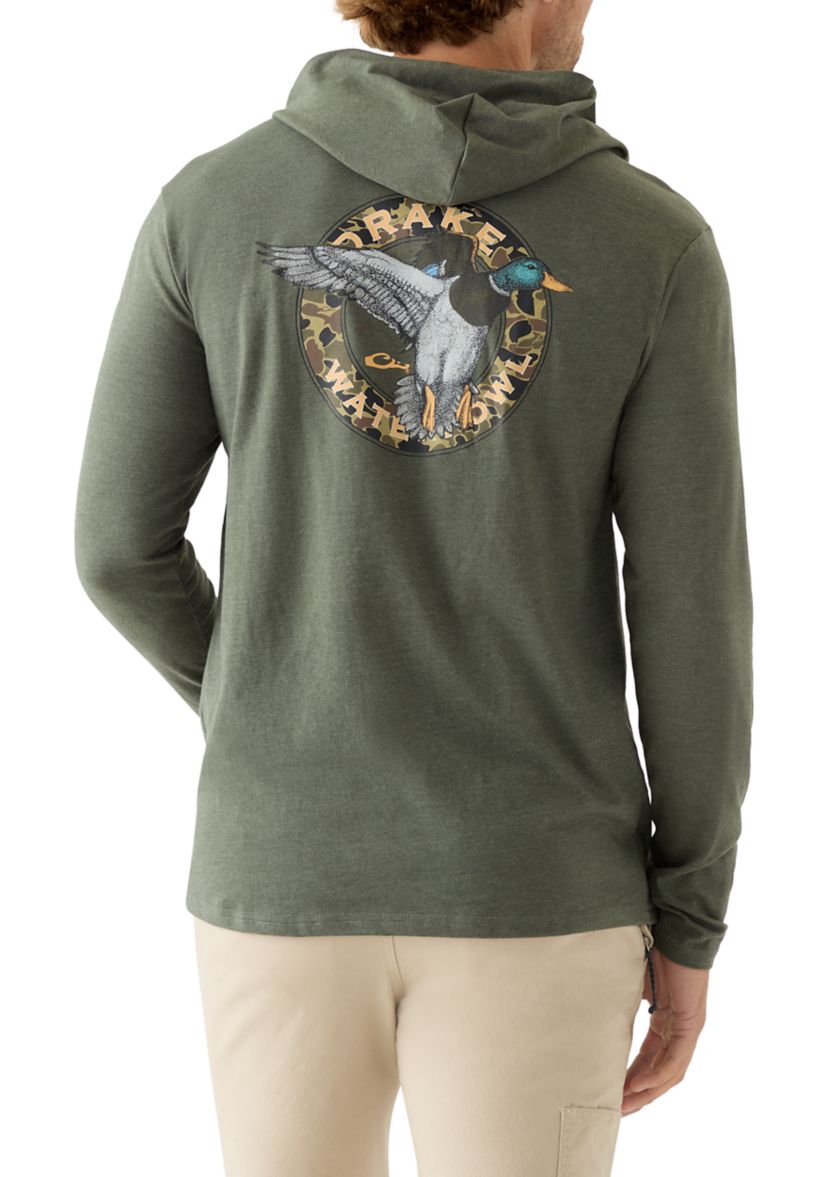 Mens Circle Mallard Graphic Hoodie