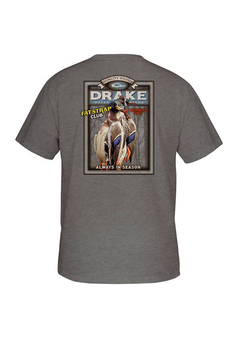 Drake Waterfowl Mens Fat Strap Club Graphic T-Shirt