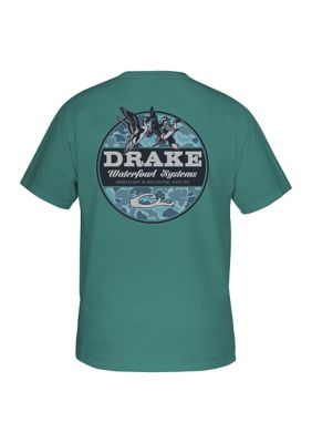 Drake Waterfowl Old School Circle T-Shirt, 2XL, Canton
