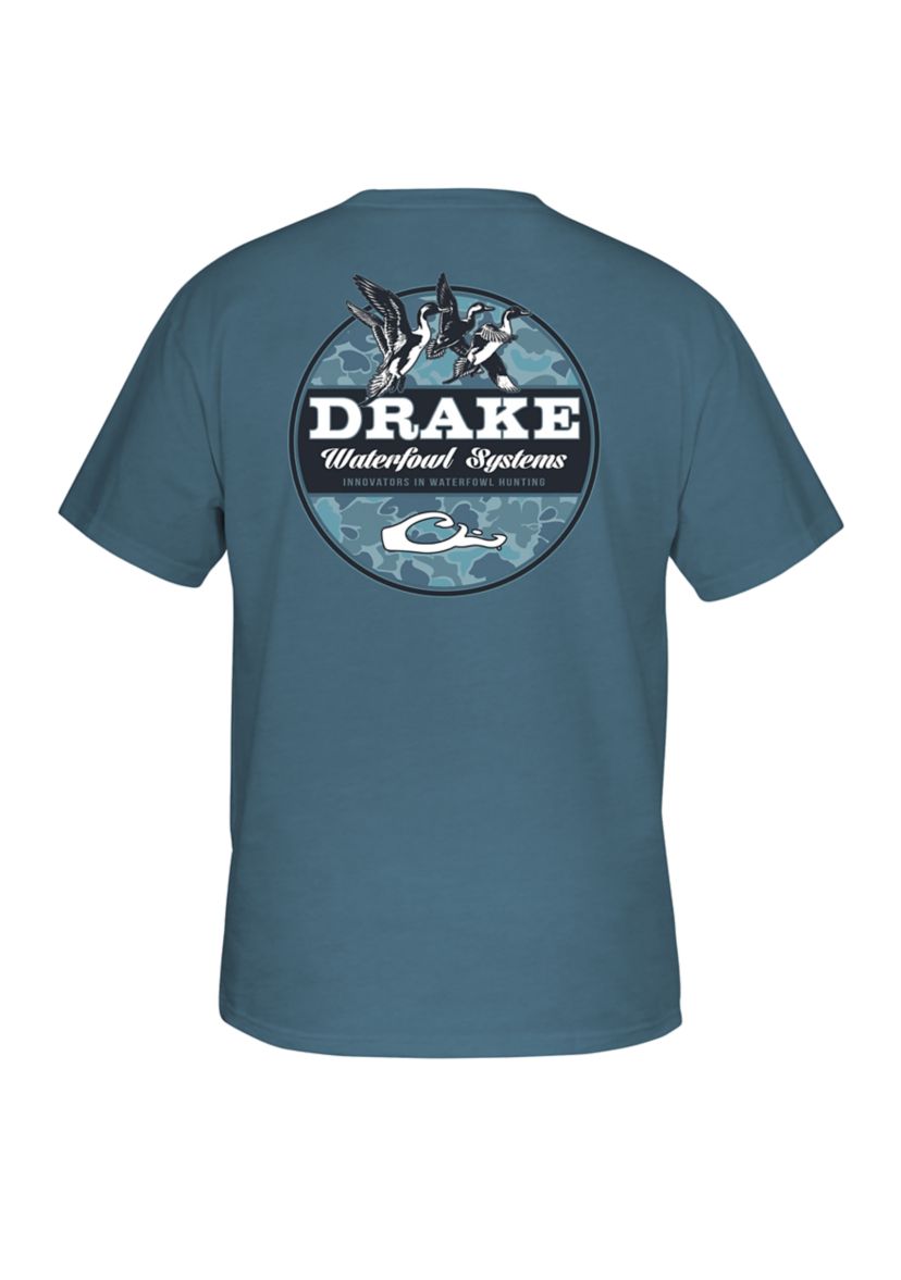 Mens Old School Circle Graphic T-Shirt