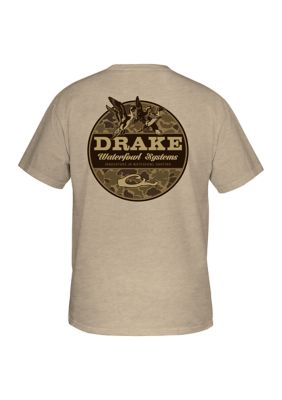 Drake Waterfowl Men's Old School Circle Graphic T-Shirt, 2XL