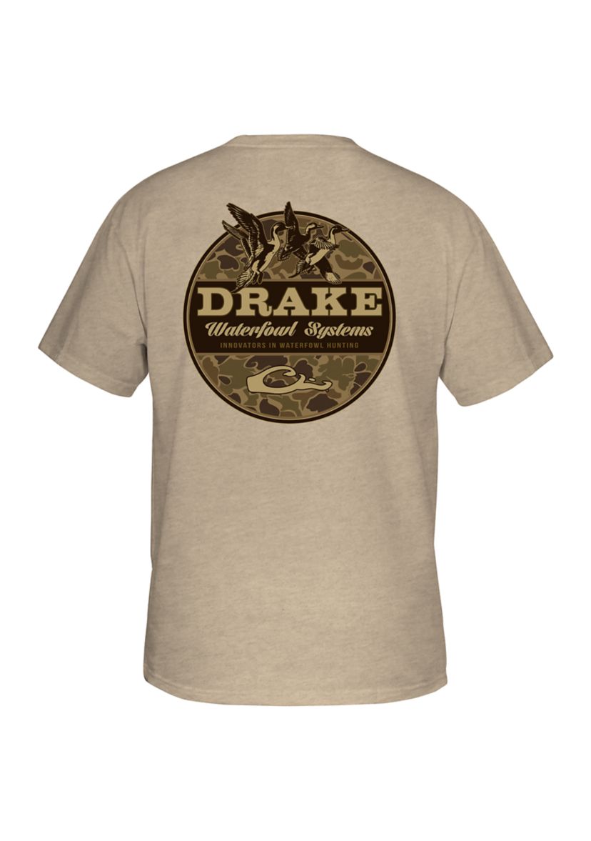 Mens Old School Circle Graphic T-Shirt