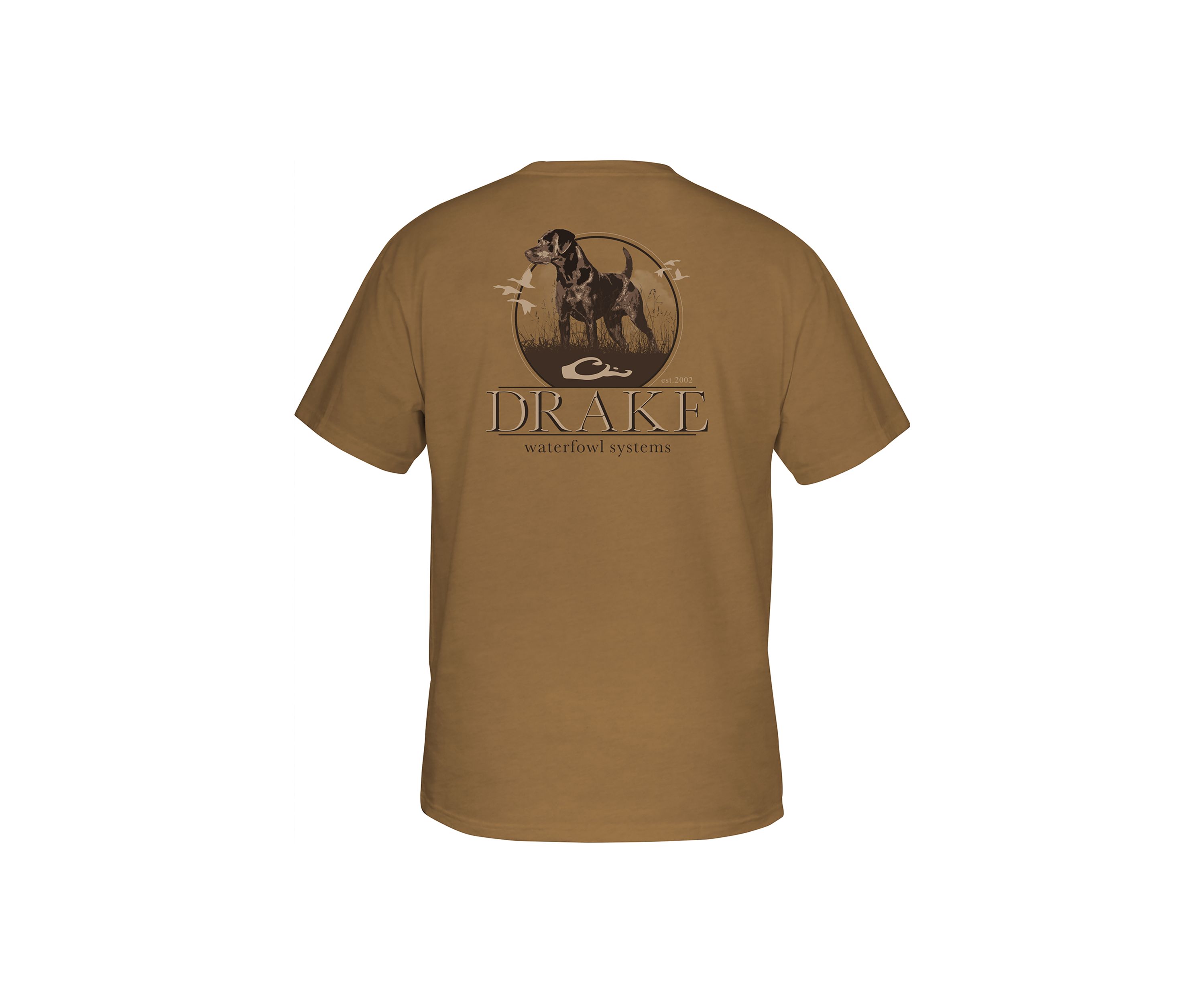 Mens Standing Black Lab Graphic T-Shirt