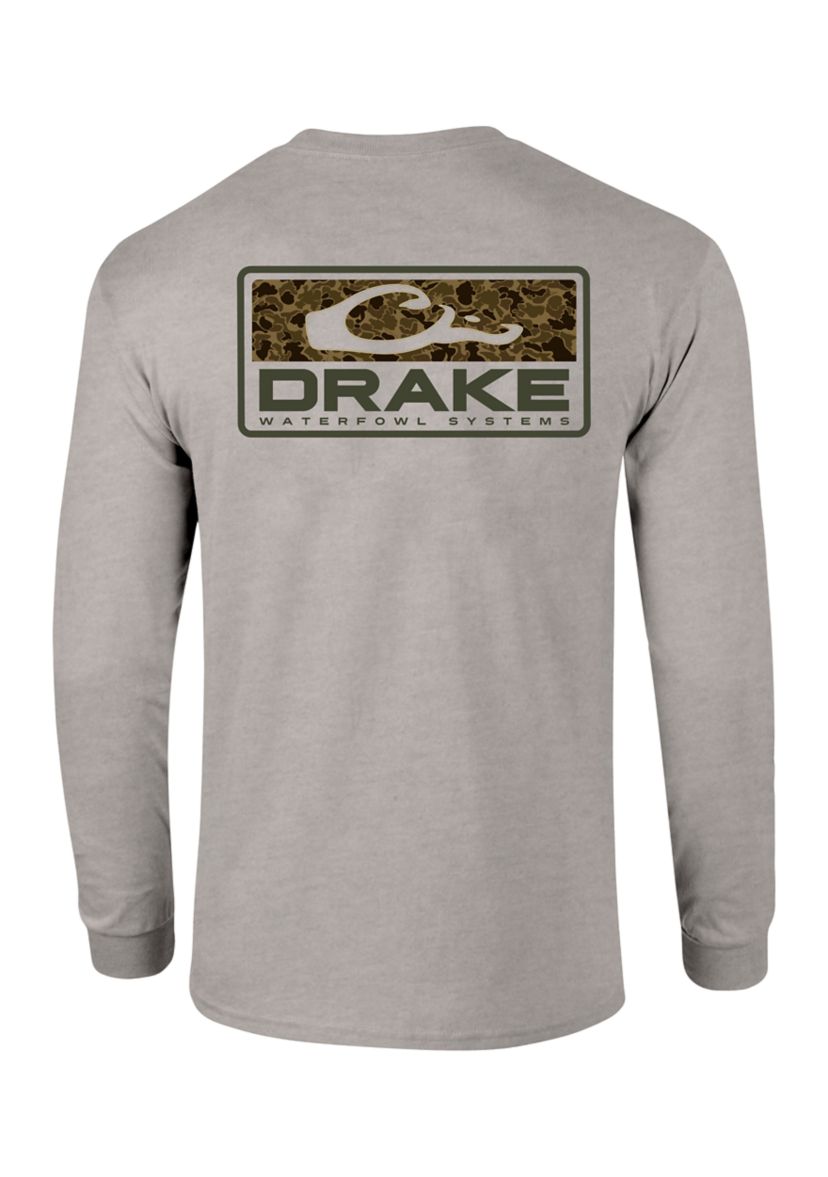 Mens Old School Oval Long Sleeve T-Shirt