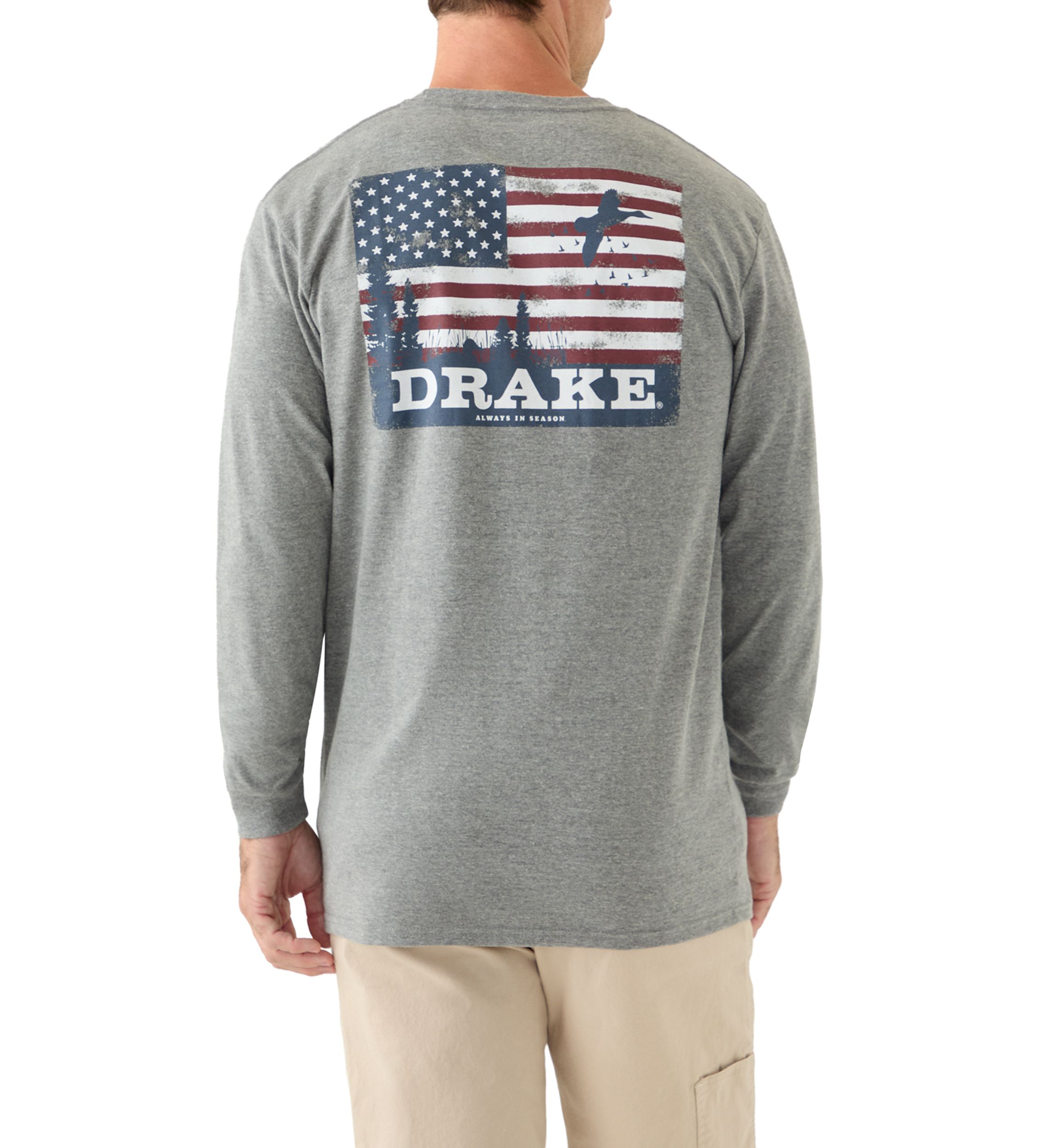Mens Americana Scenic Long Sleeve T-Shirt