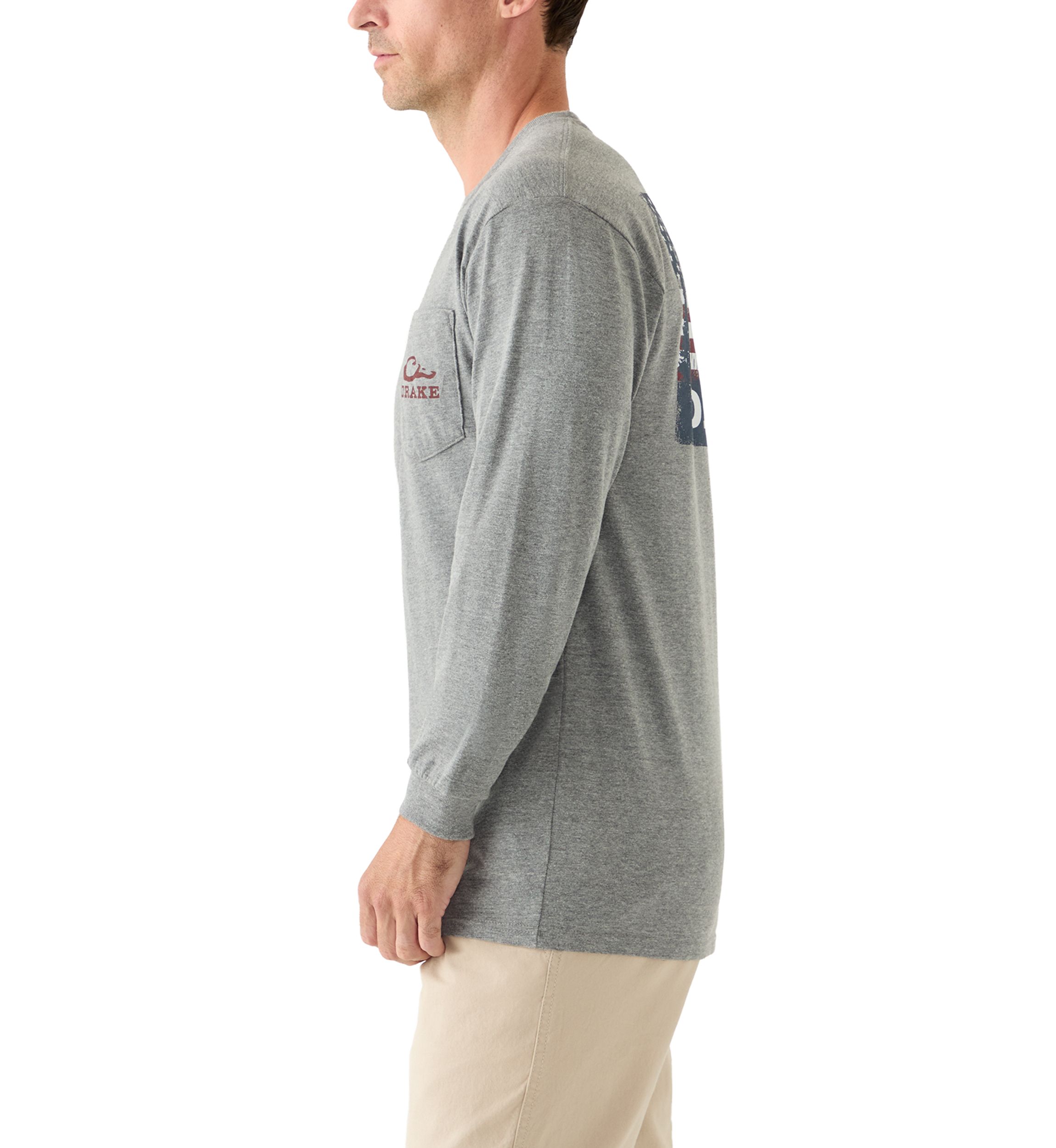 Mens Americana Scenic Long Sleeve T-Shirt