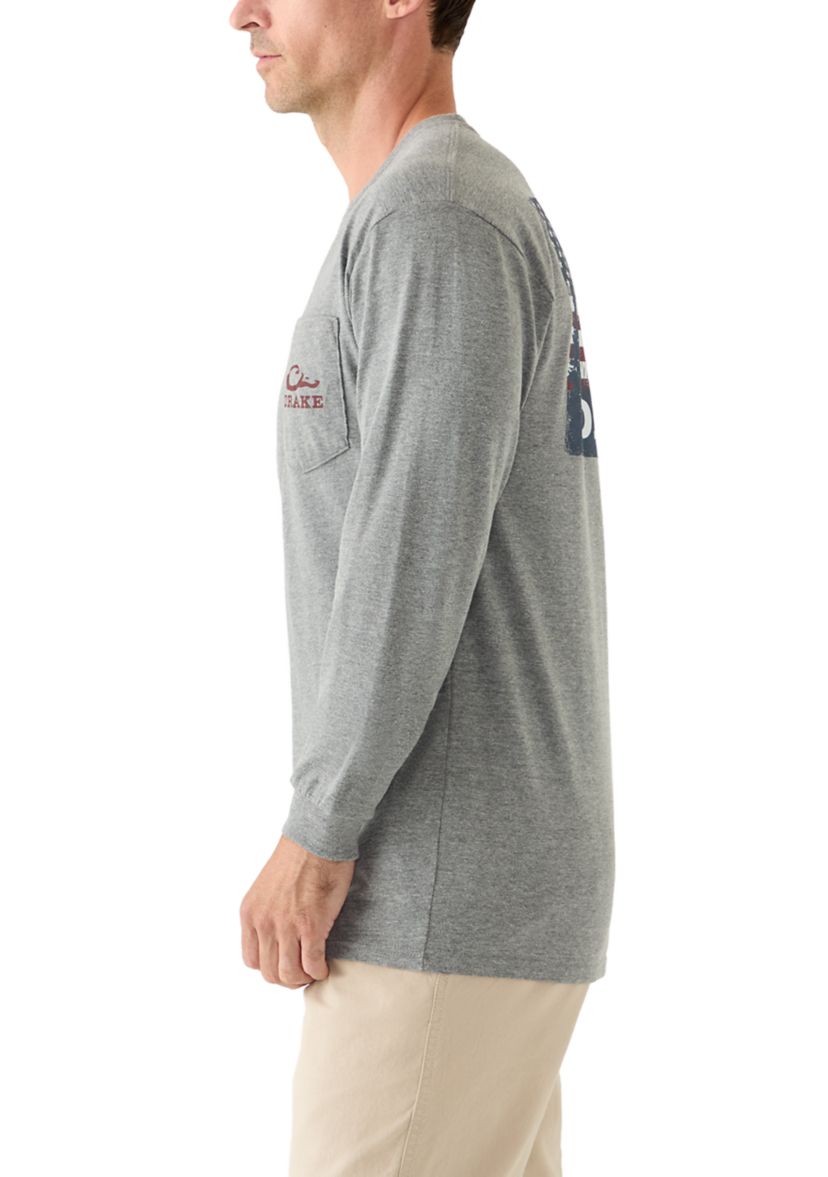 Mens Americana Scenic Long Sleeve T-Shirt