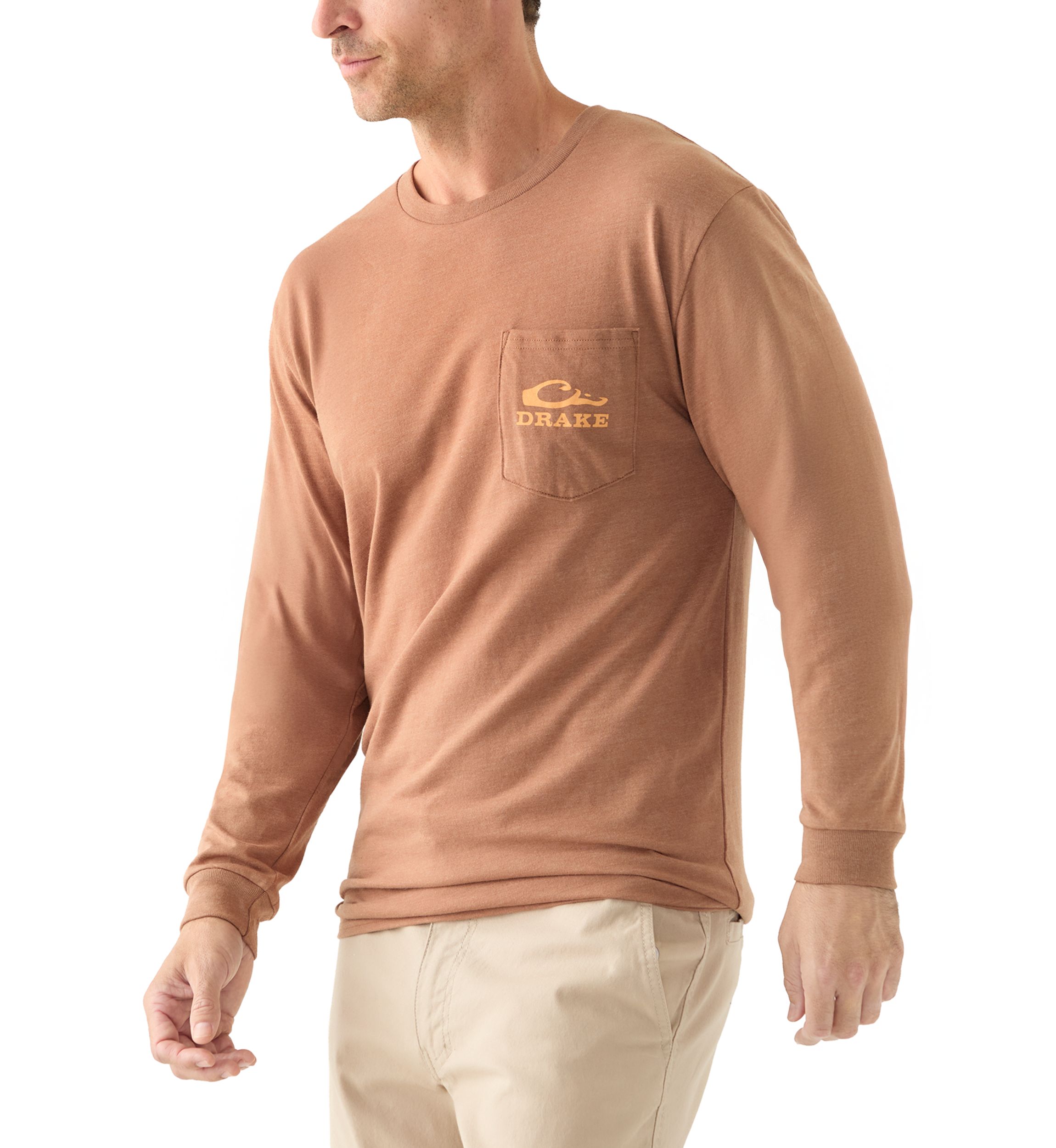 Mens Circle Mallard Long Sleeve T-Shirt