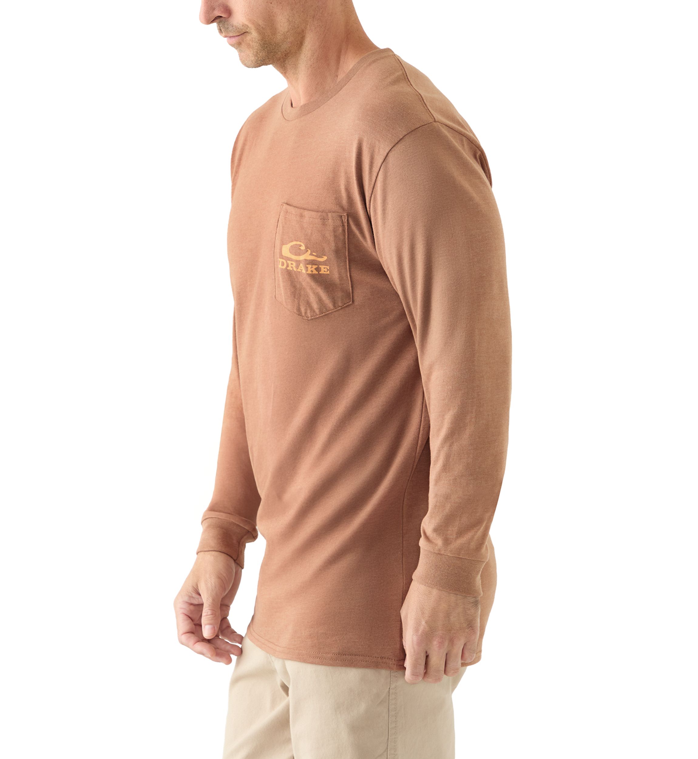 Mens Circle Mallard Long Sleeve T-Shirt